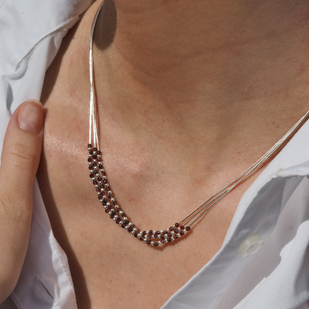 Adeline Garnet Necklace