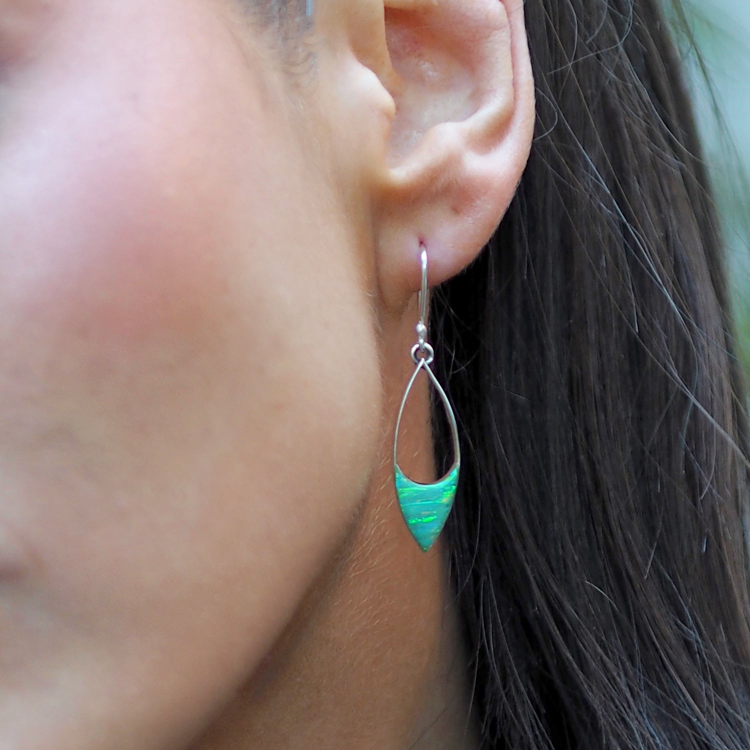Flinder Finella Green Drop Earrings