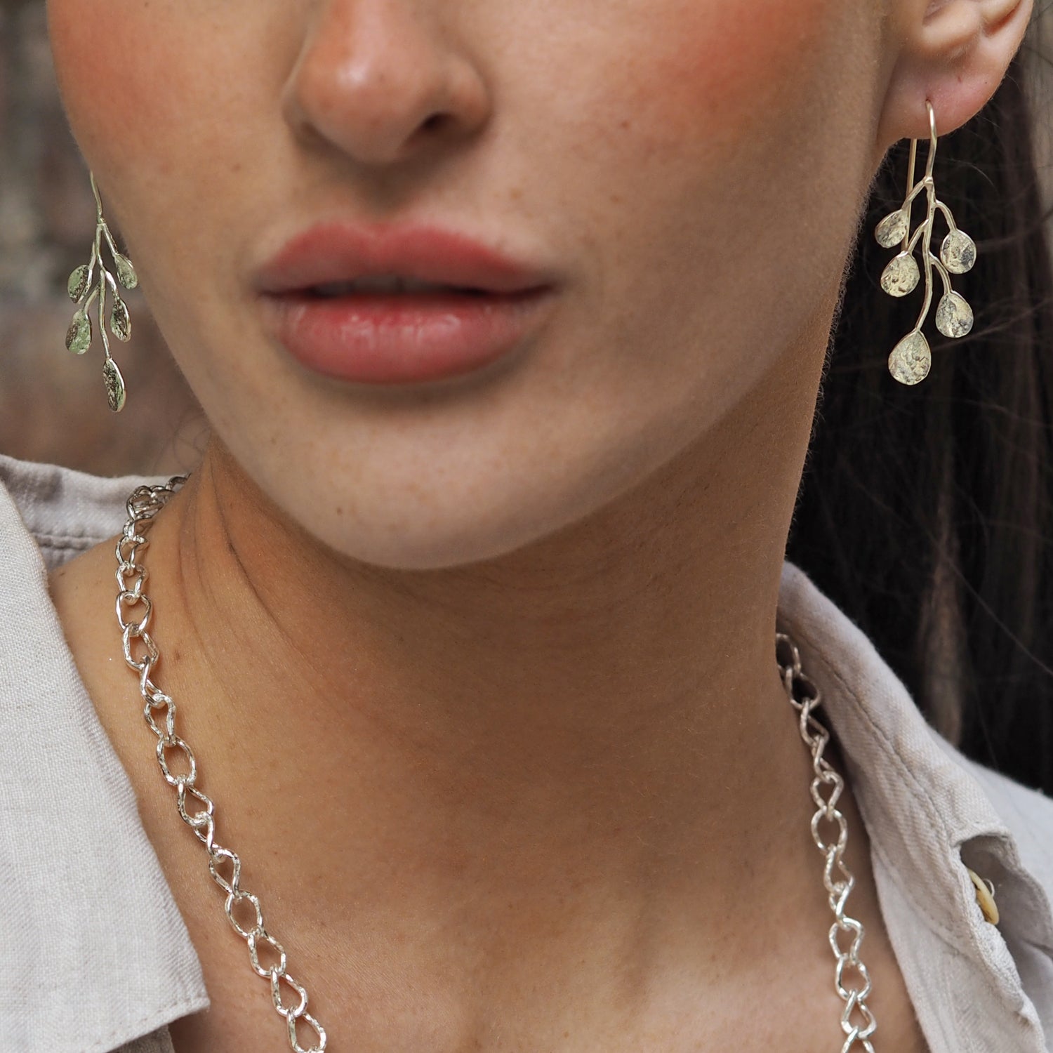 Foresta Eucalyptus Drop Earrings