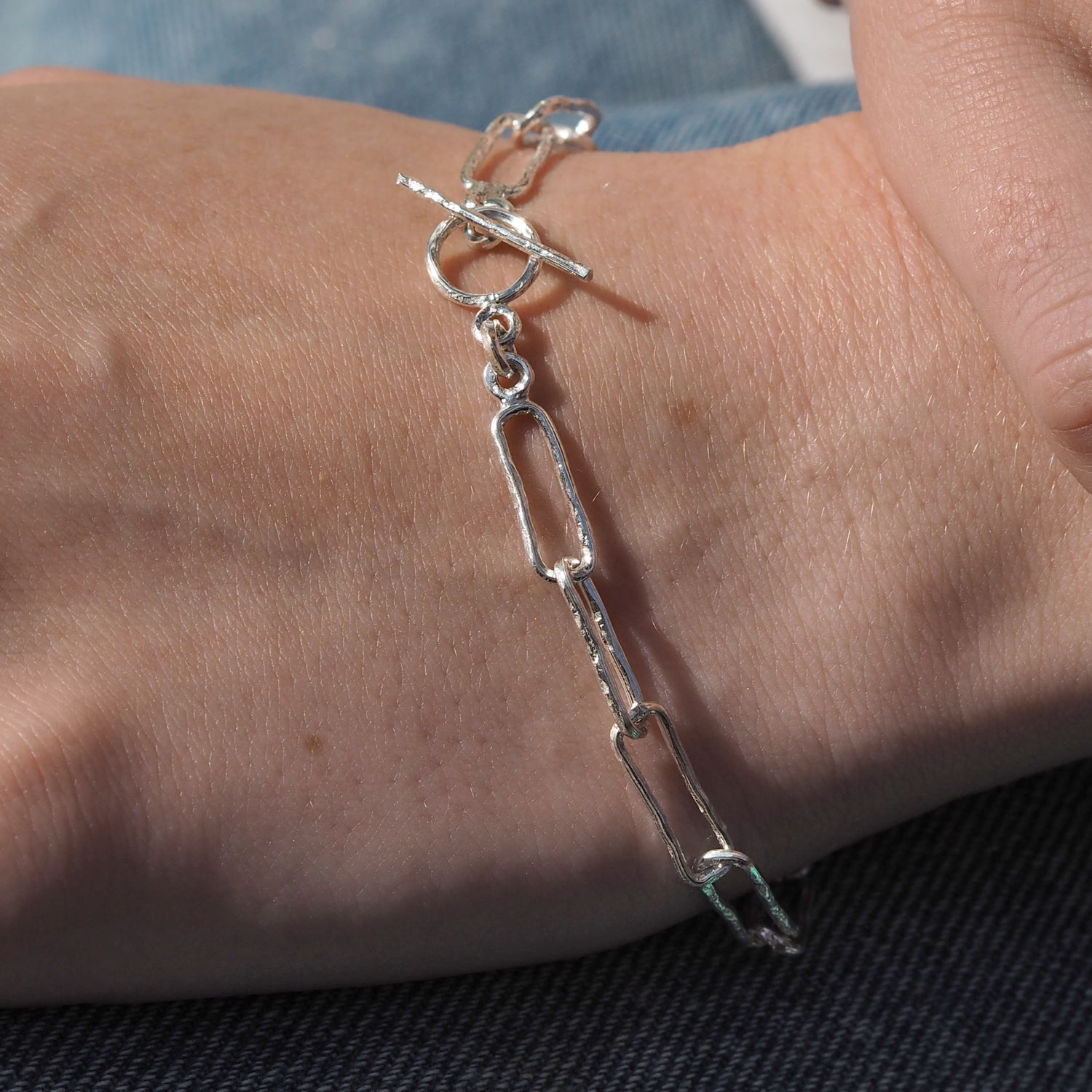 Foresta Papier Chain T-Bar Bracelet