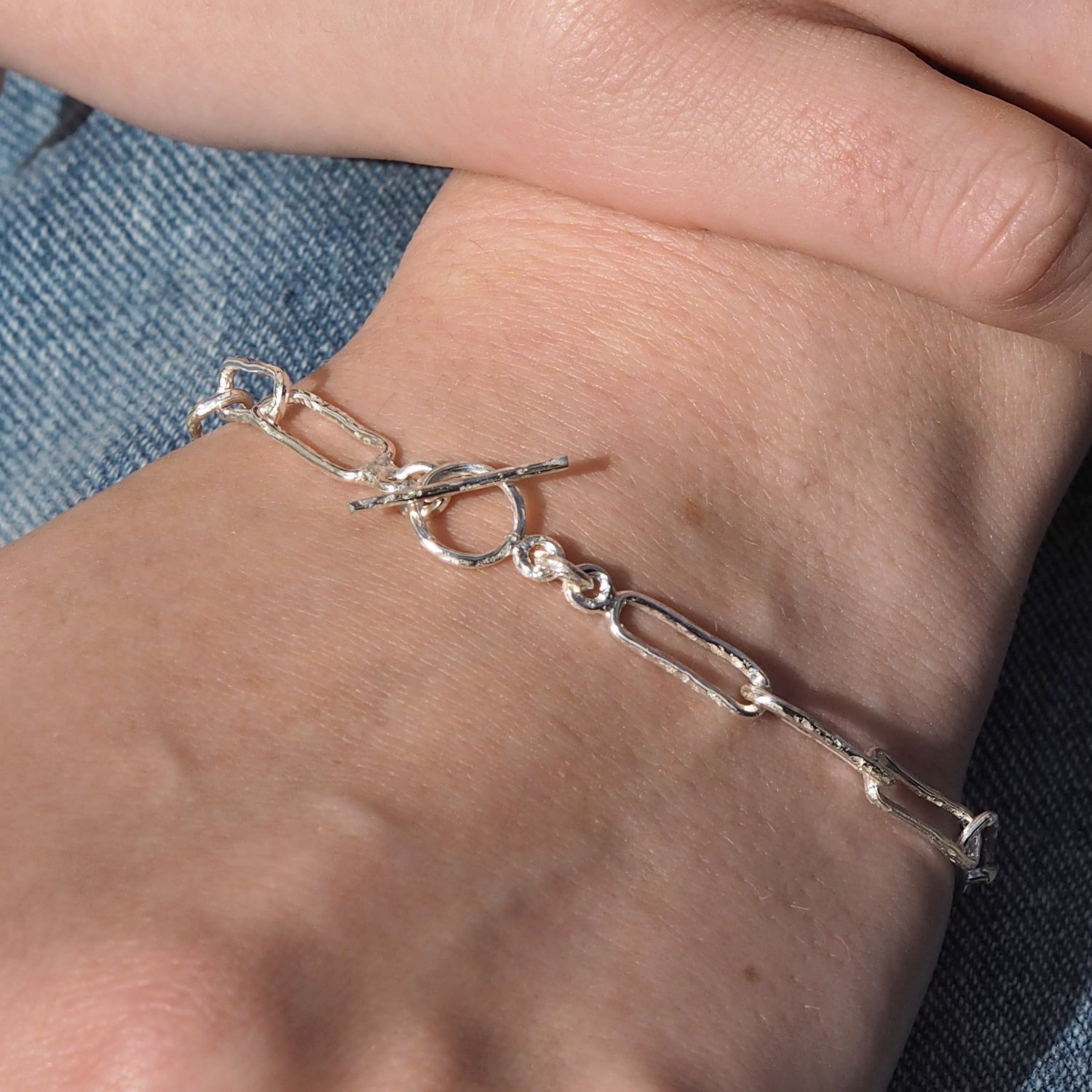 Foresta Papier Chain T-Bar Bracelet