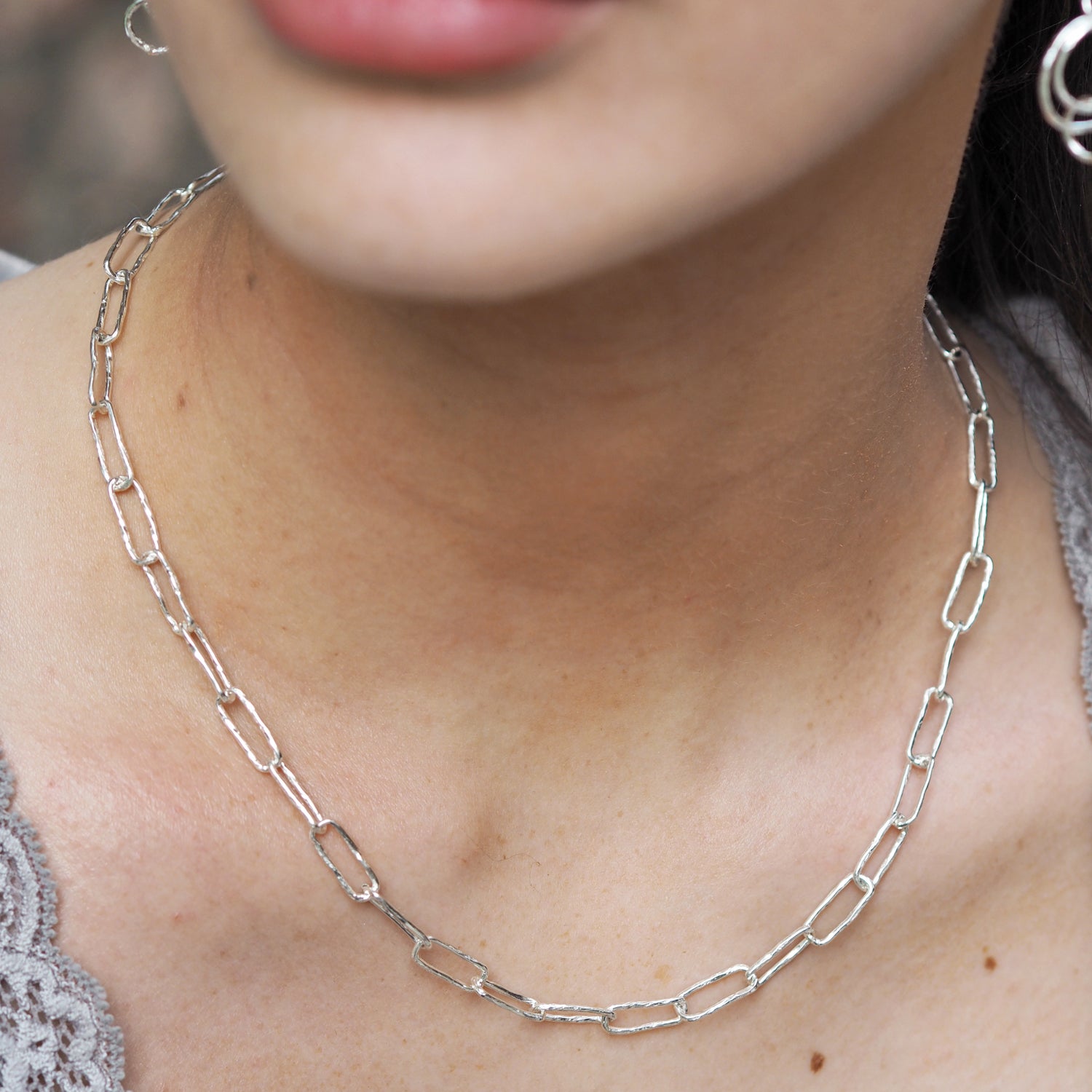 Foresta Papier Chain T-Bar Necklace