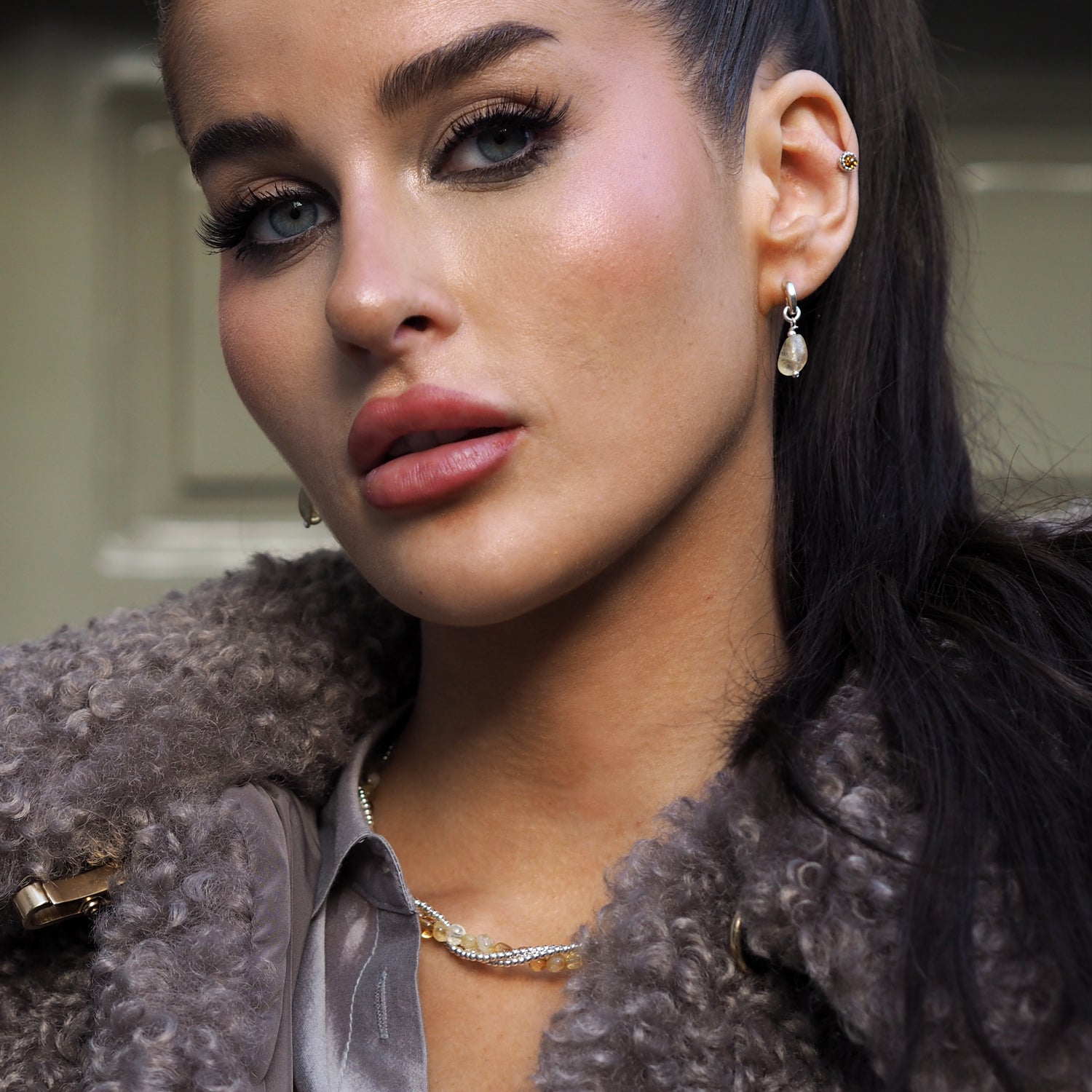 Jasmin Citrine Birthstone Earrings