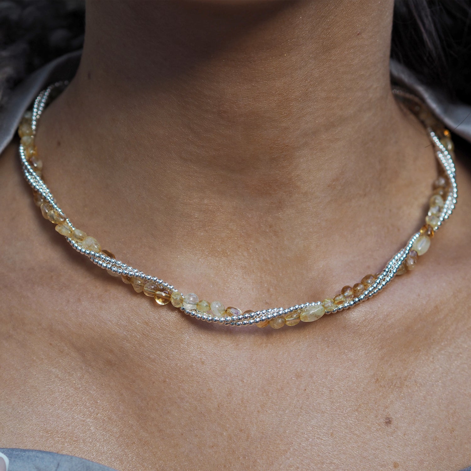 Jasmin Citrine Birthstone Necklace