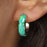 Flinder Lavinia Green Hoop Earrings