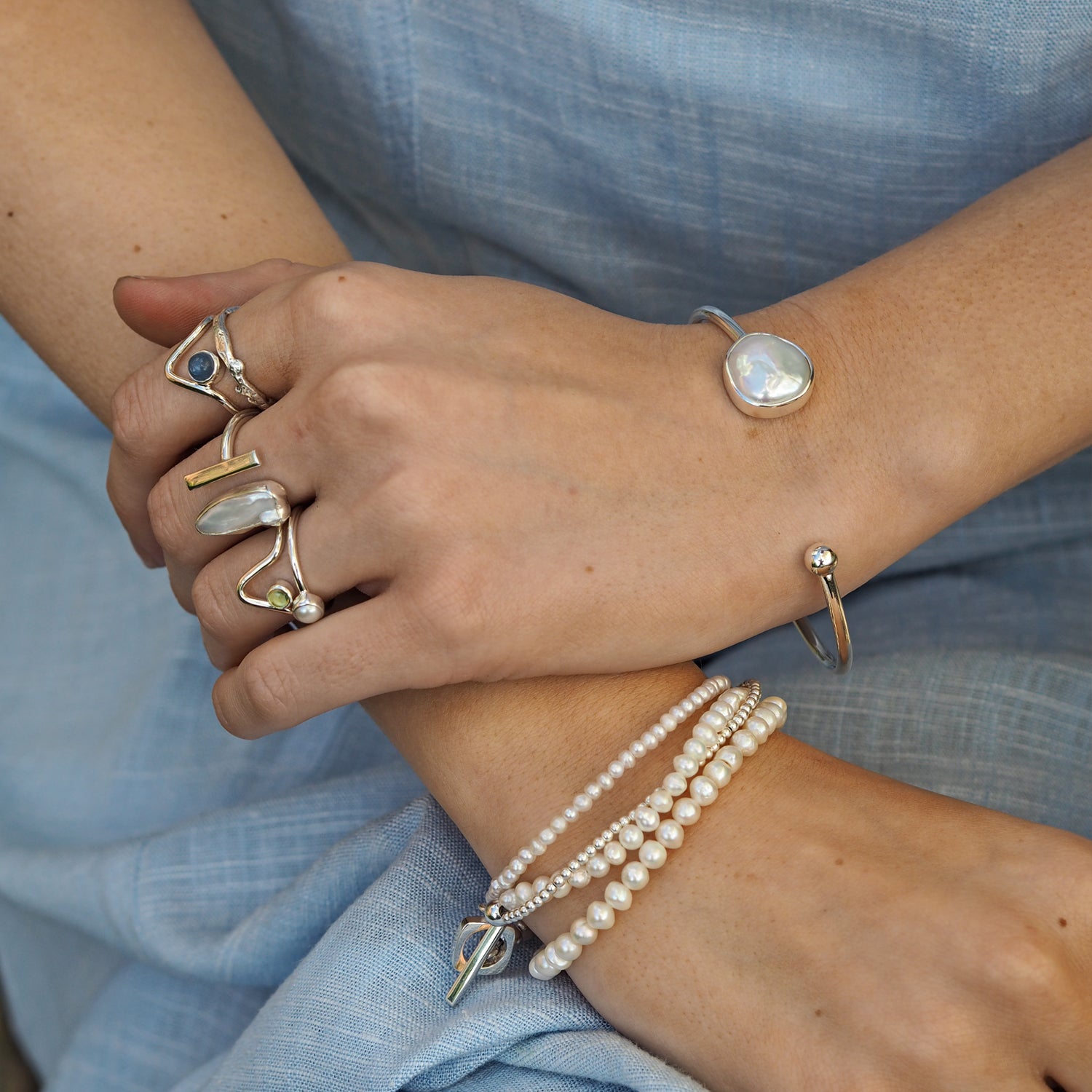 Luminous Pearl Cuff