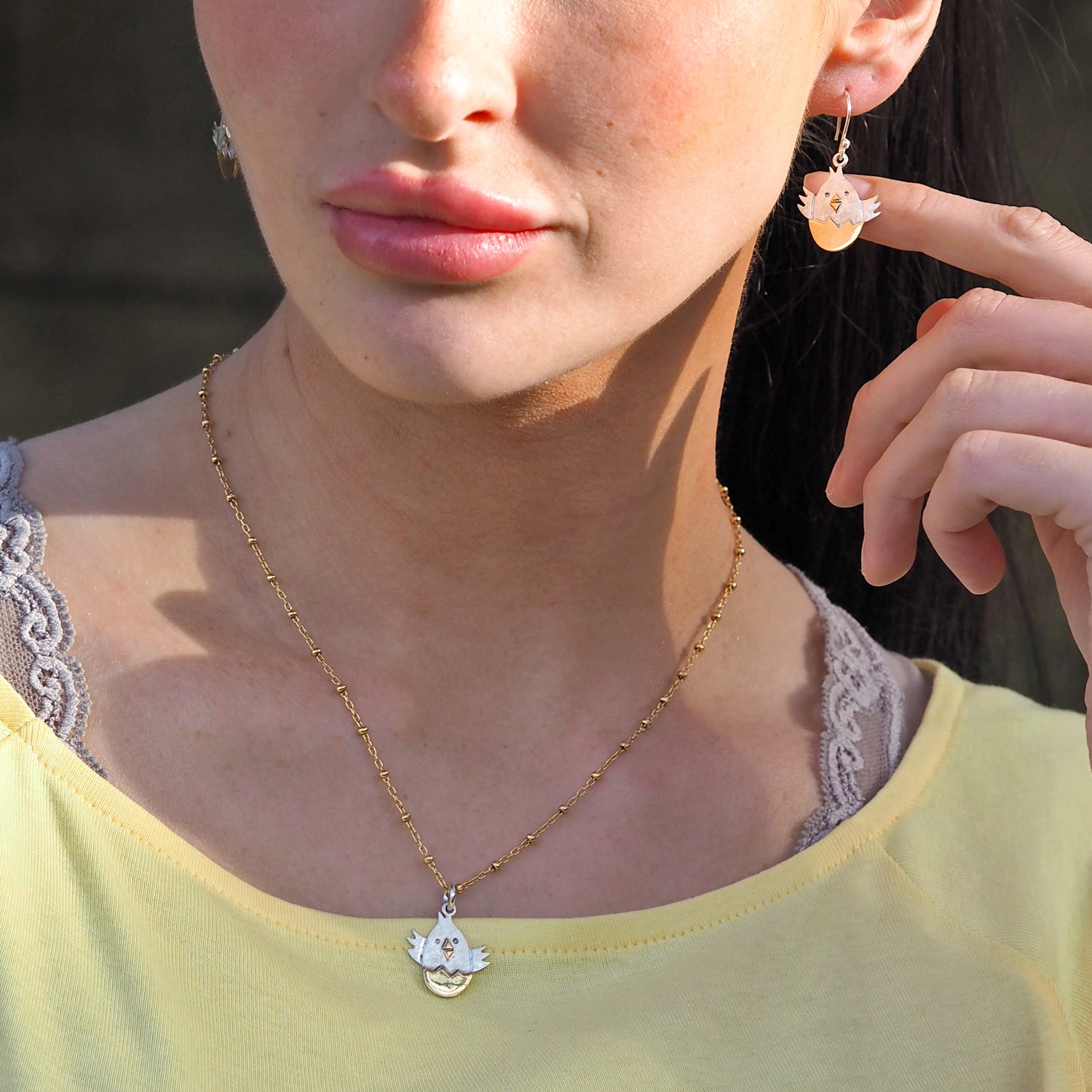 Duet Spring Chick Drop Earrings