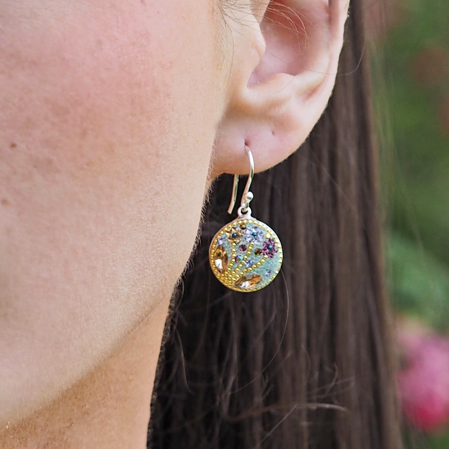 Allegra Antique Tree Of Life Drop Earrings