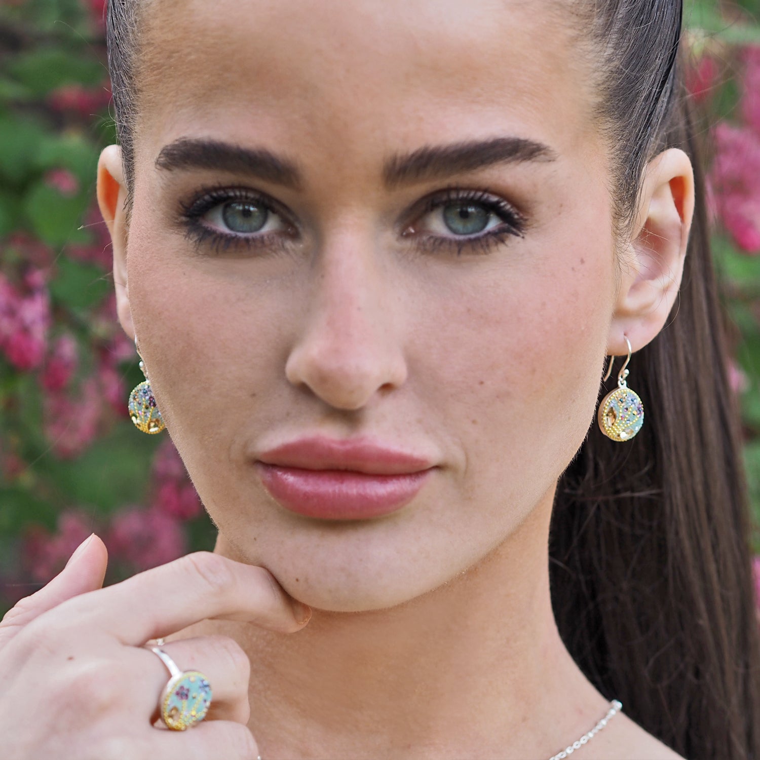 Allegra Antique Tree Of Life Drop Earrings