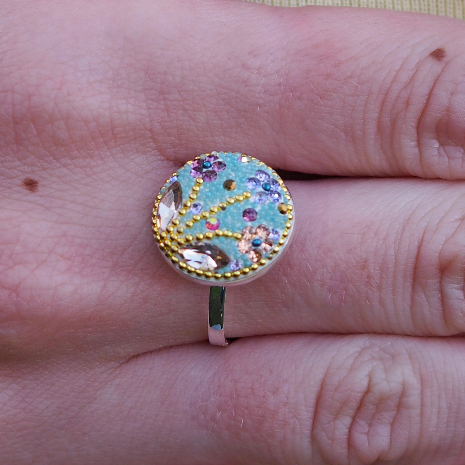 Allegra Antique Tree Of Life Adjustable Ring