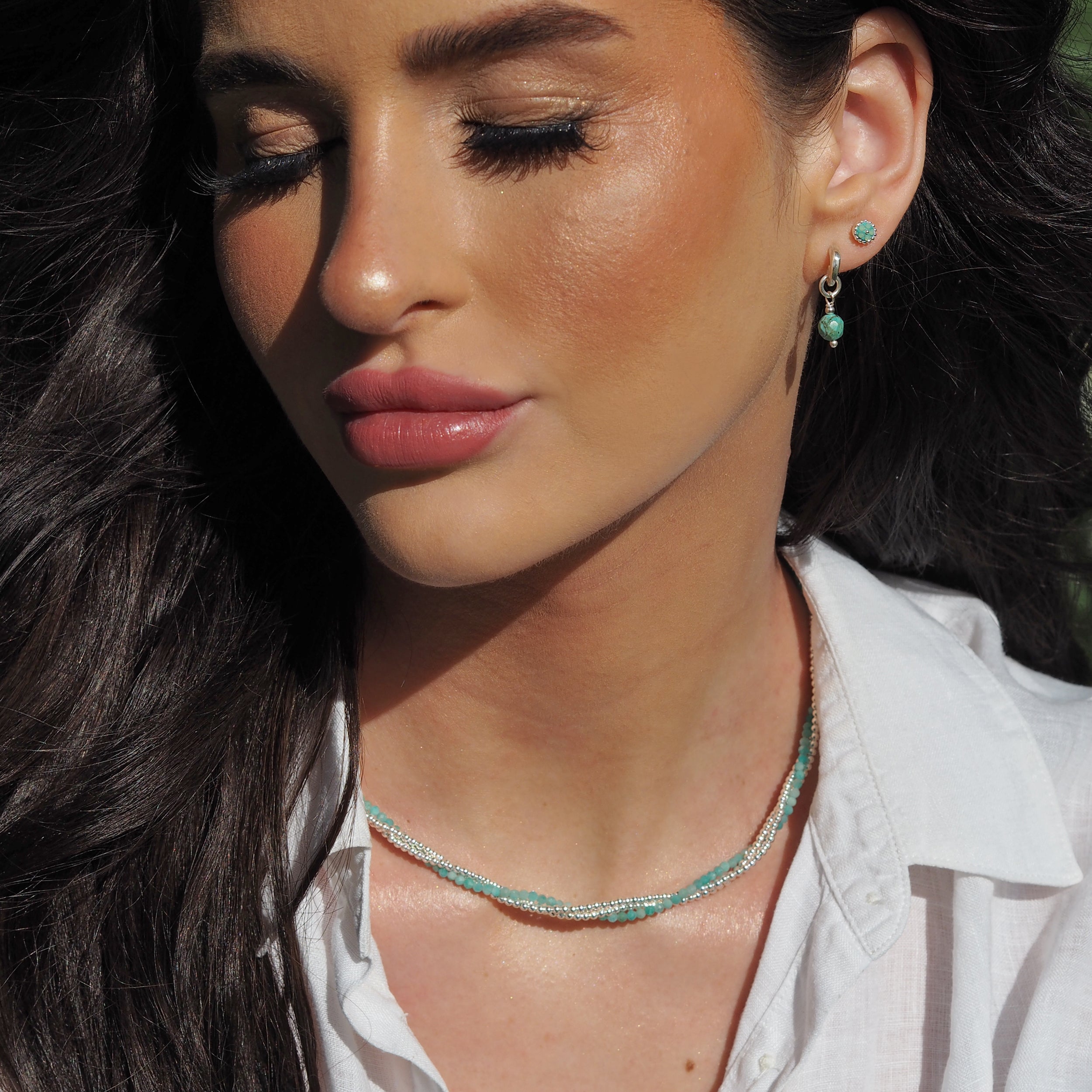 Jasmin Amazonite Earrings