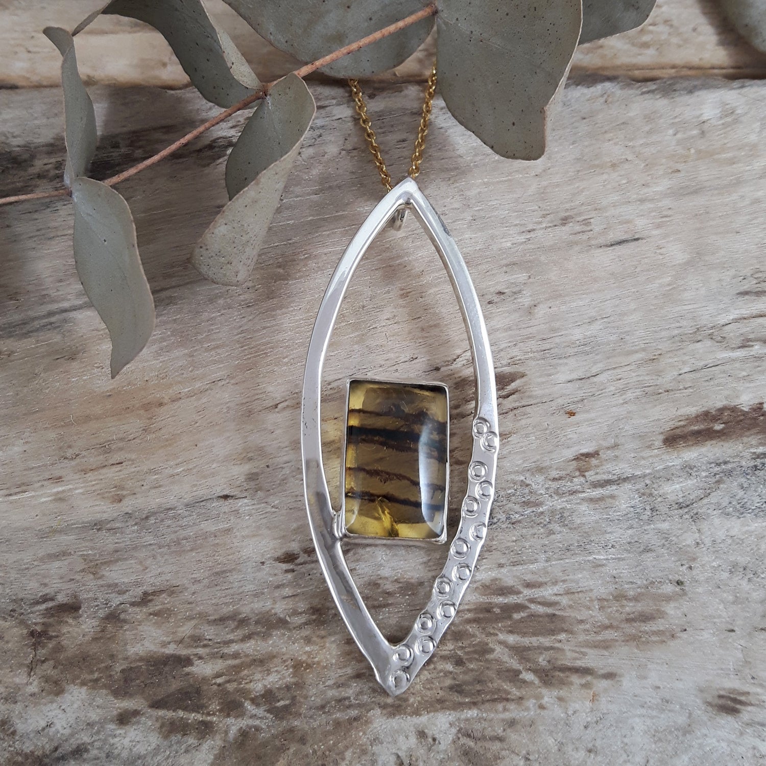 SAMPLE Amber Flame Pendant