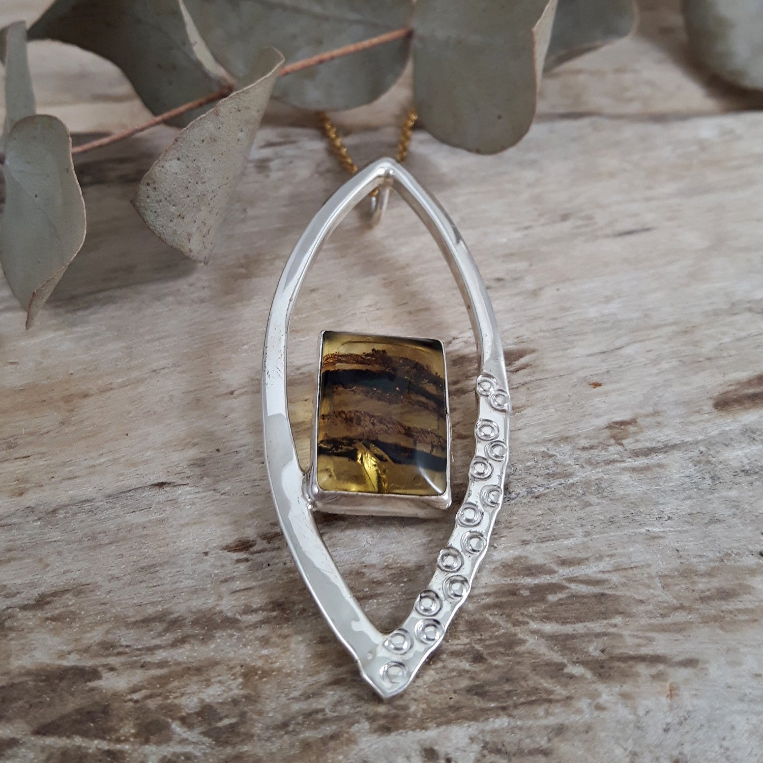 SAMPLE Amber Flame Pendant