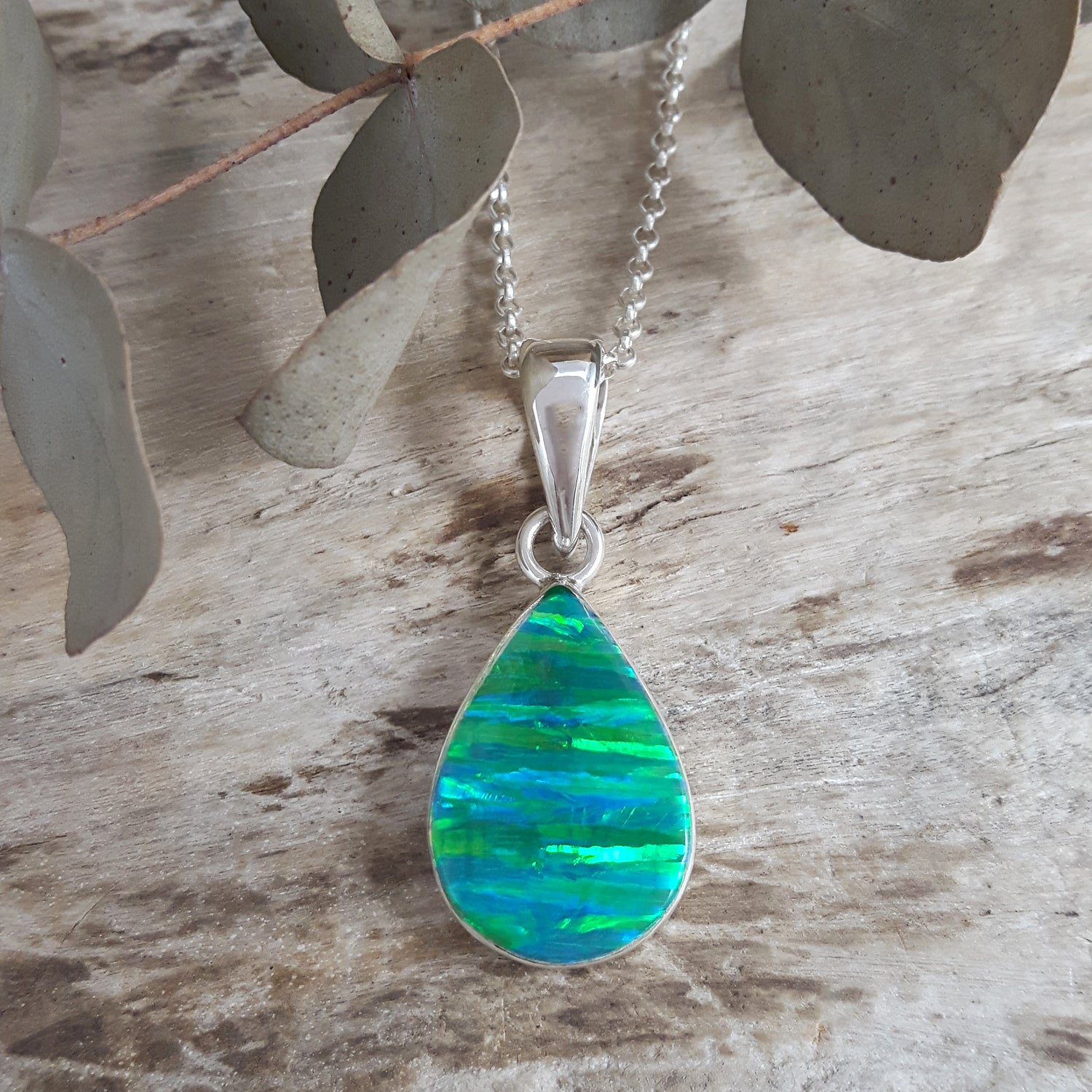 SAMPLE Flinder Green Teardrop Renoir Pendant