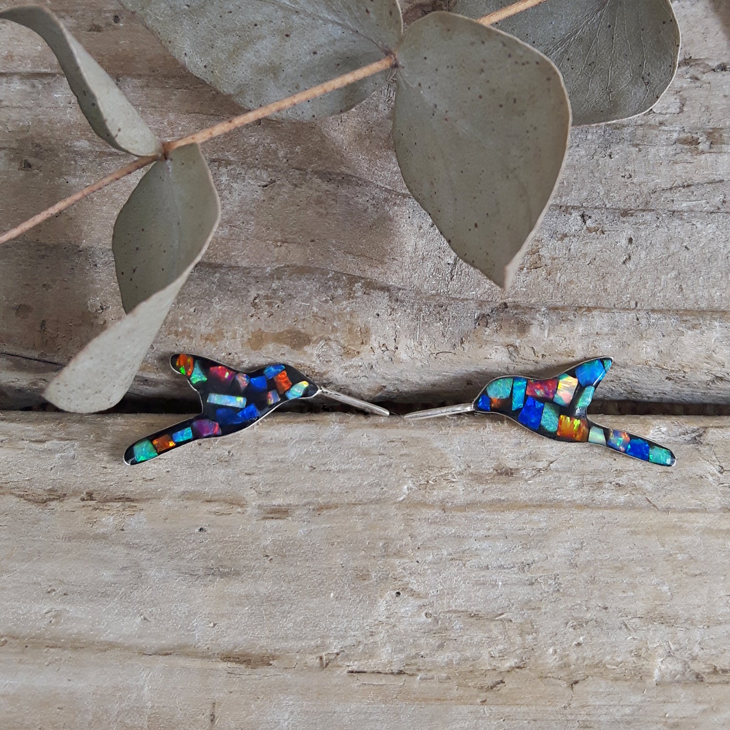 SAMPLE Flinder Hummingbird Multi Stud Earrings