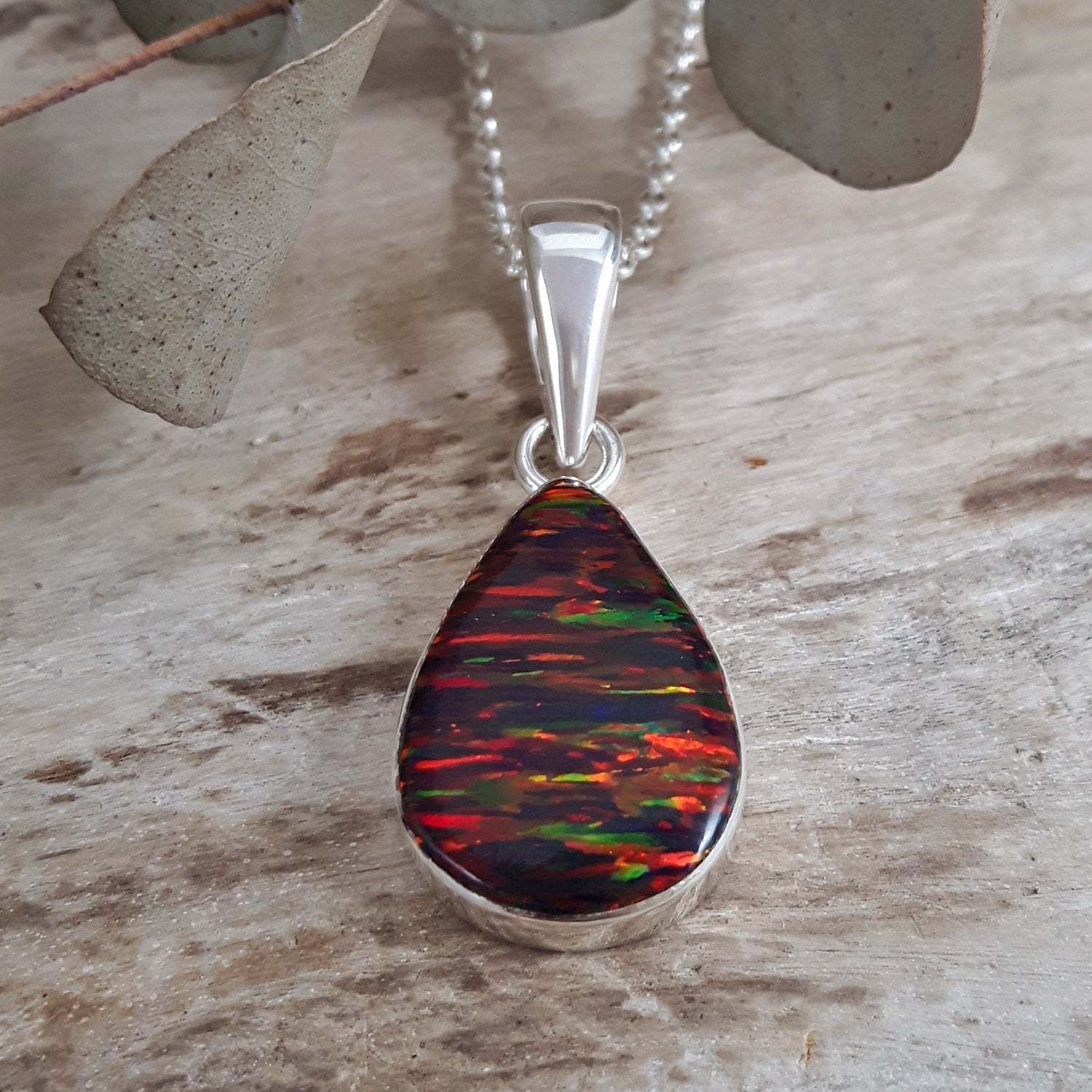 SAMPLE Flinder Red Teardrop Renoir Pendant