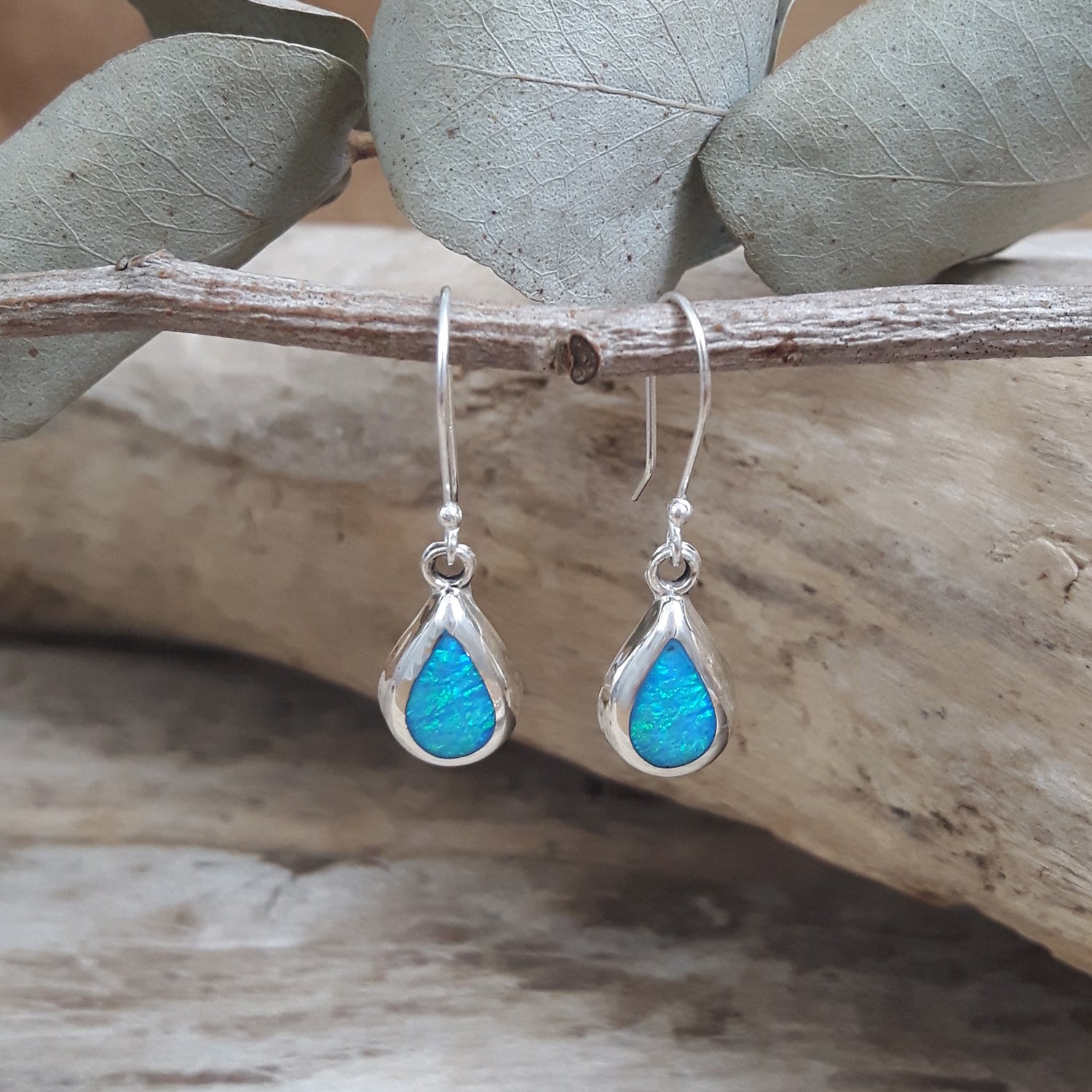 Flinder Droplet Turquoise Drop Earrings