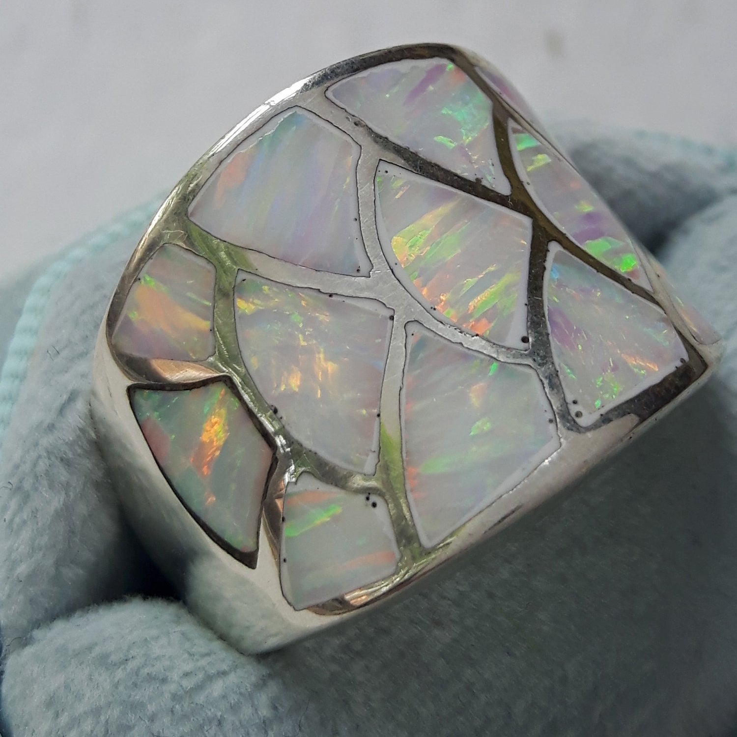PERFECTLY IMPERFECT Flinder Guinevere White Ring Size Q