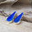 Flinder Blue Petal Stud Earrings