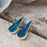 Flinder Emerald Petal Stud Earrings