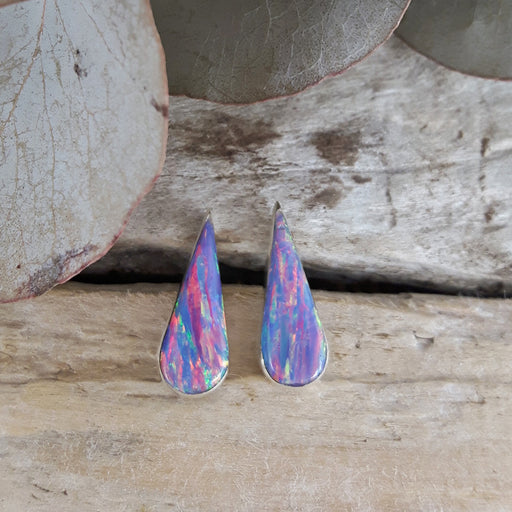 Flinder Lavender Petal Stud Earrings
