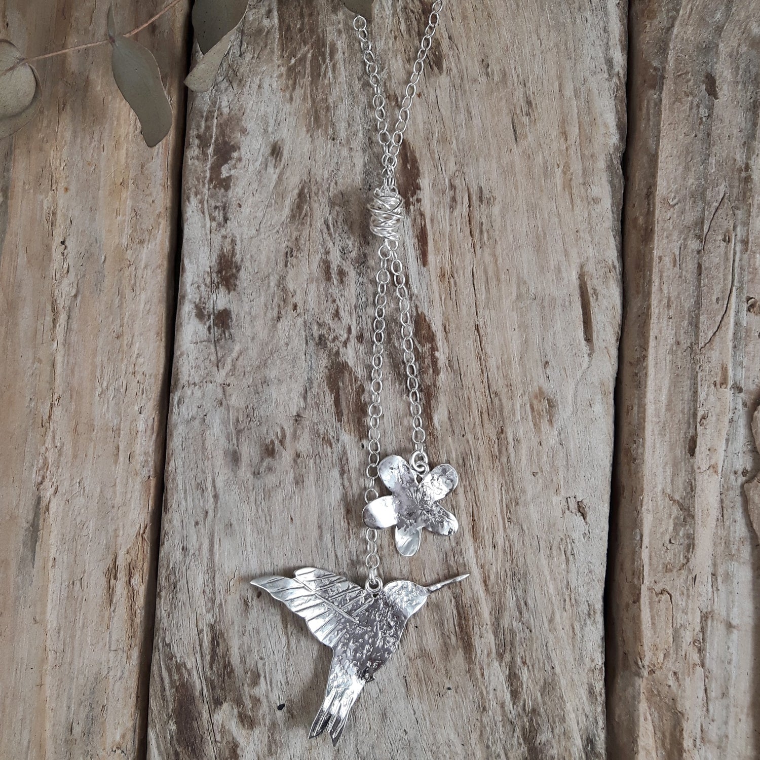 SAMPLE Foresta Ceiba Mini Hummingbird Necklace