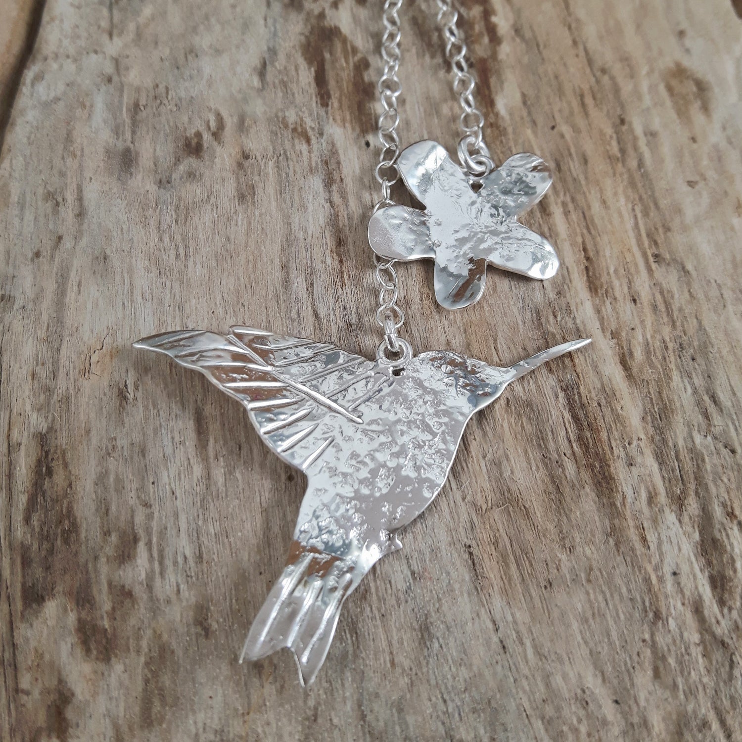 SAMPLE Foresta Ceiba Mini Hummingbird Necklace