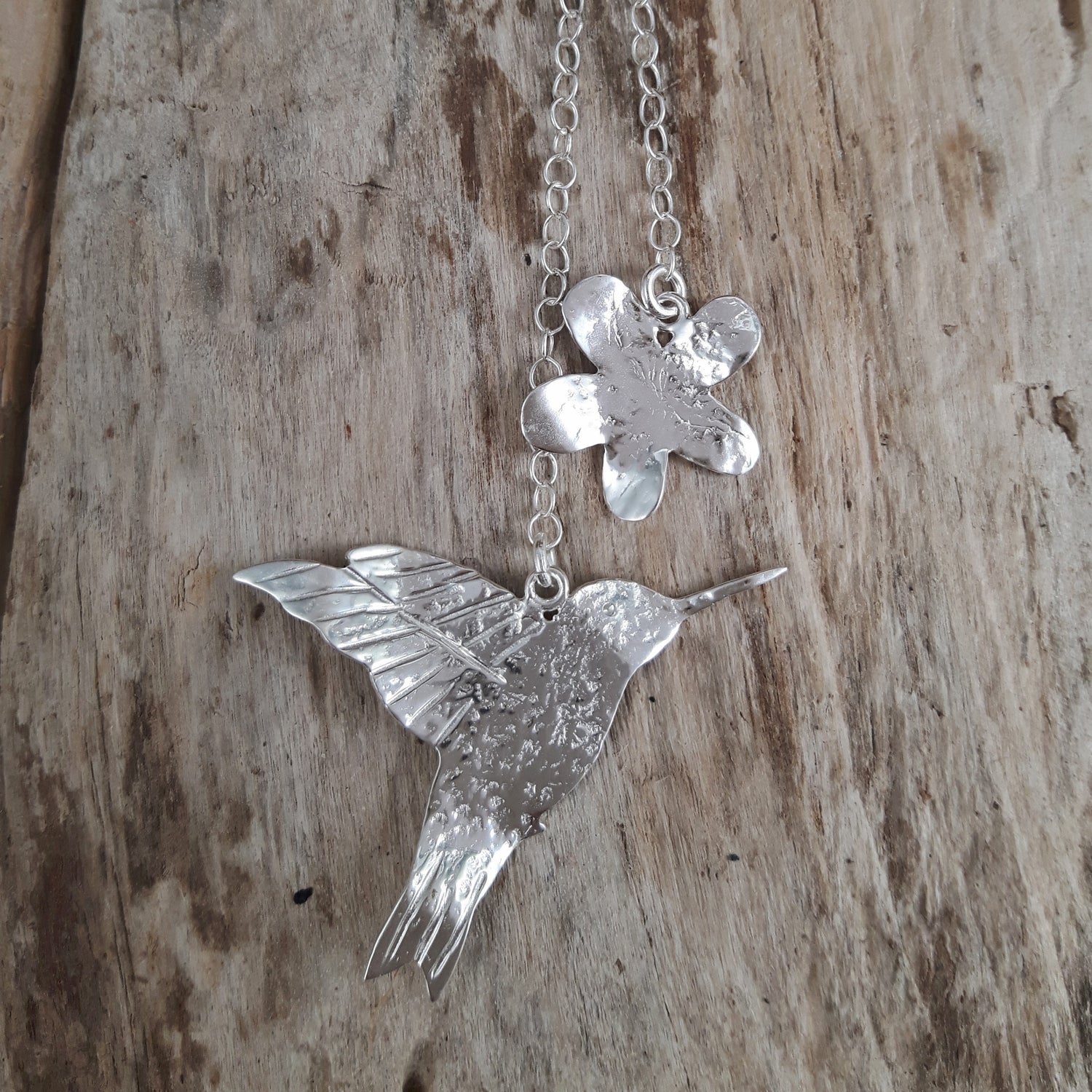 SAMPLE Foresta Ceiba Mini Hummingbird Necklace