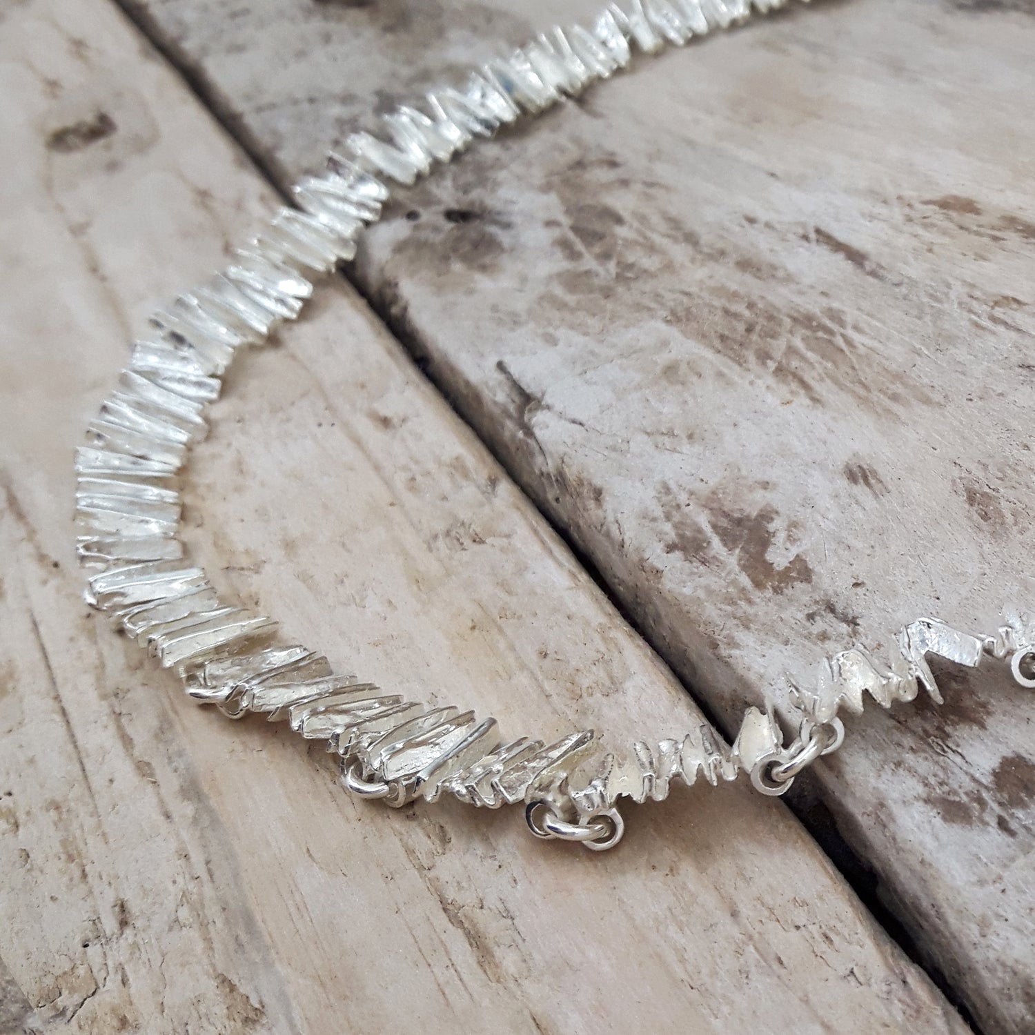 Foresta Juniper Silver T-bar Necklace