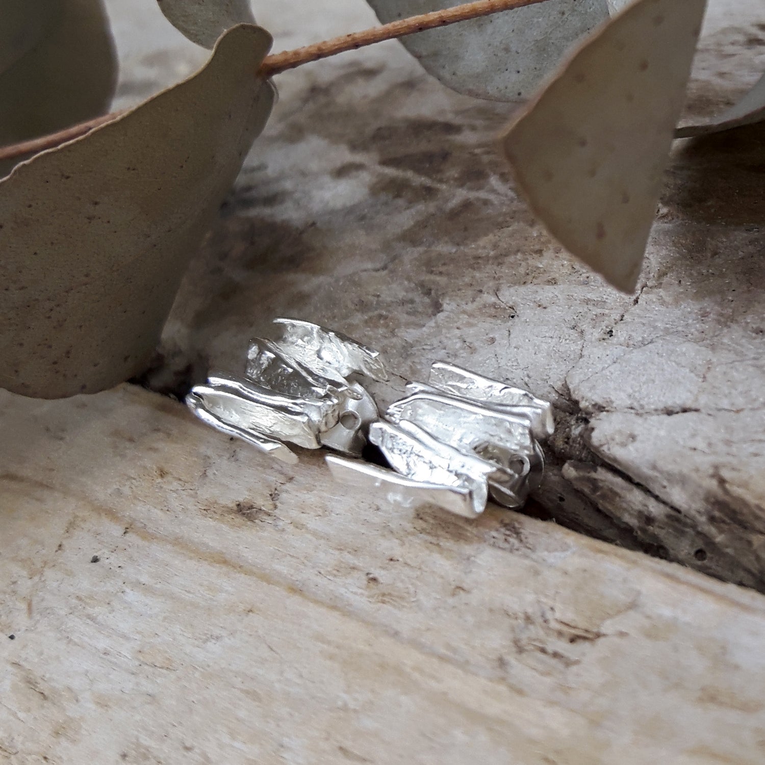 Foresta Juniper Silver Stud Earrings