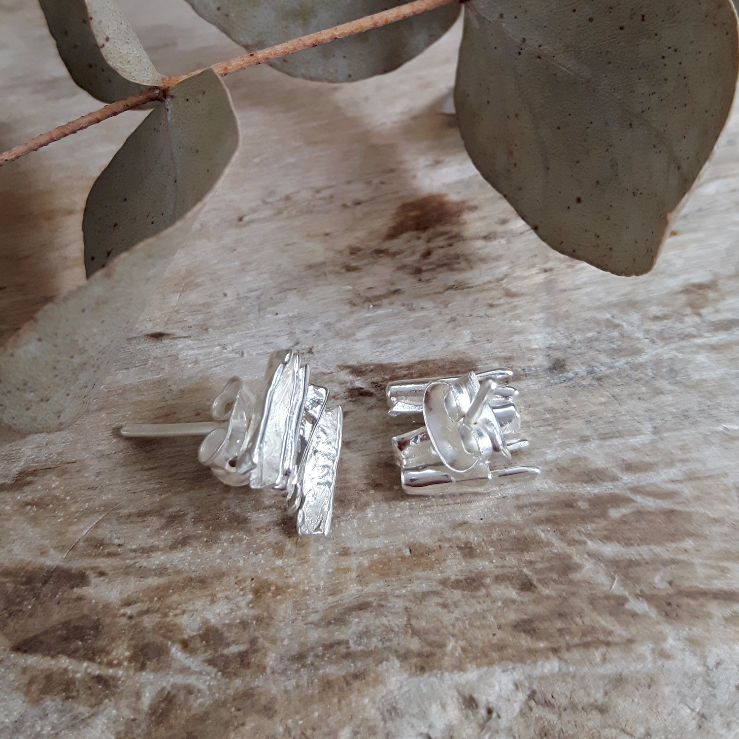 Foresta Juniper Silver Stud Earrings