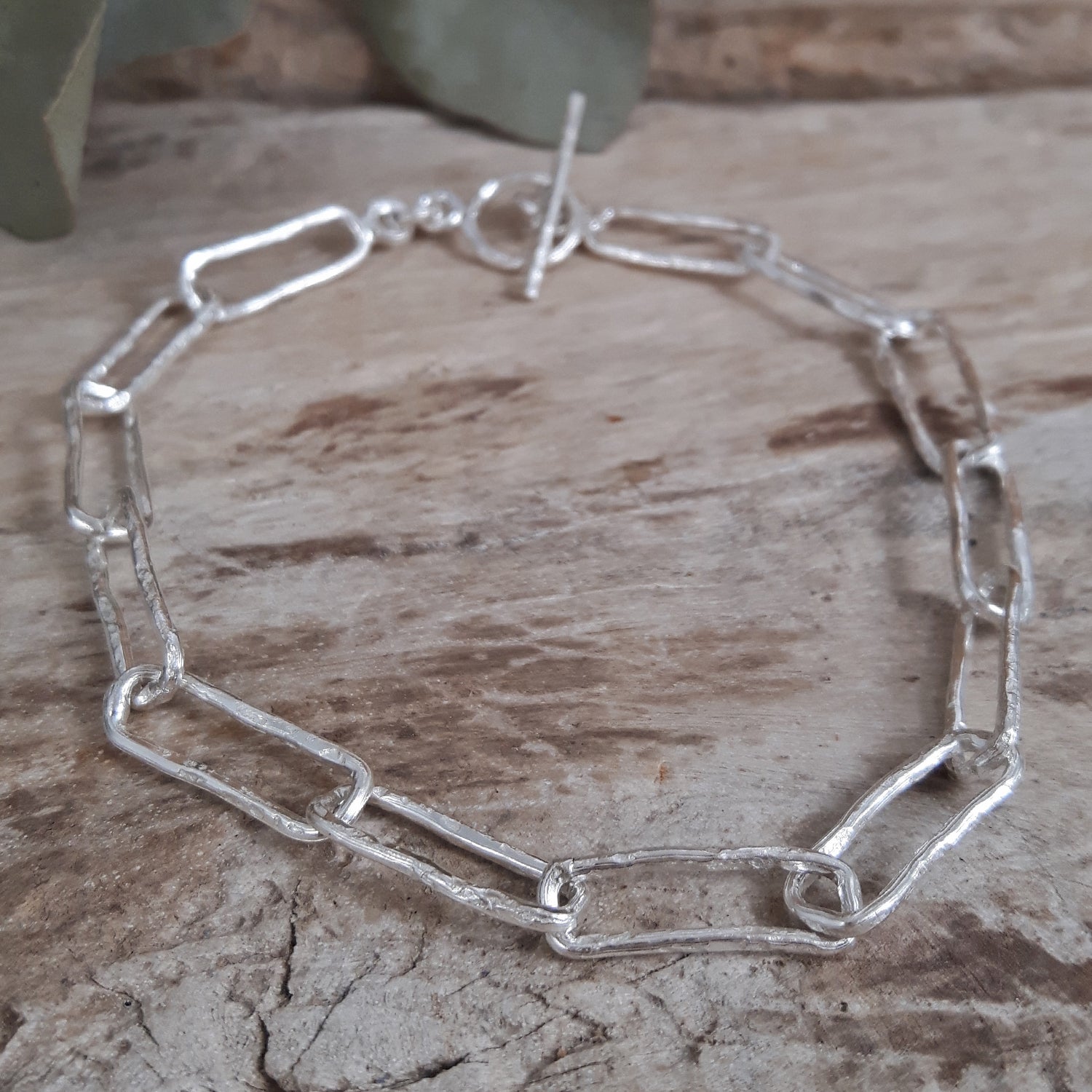 Foresta Papier Chain T-Bar Bracelet