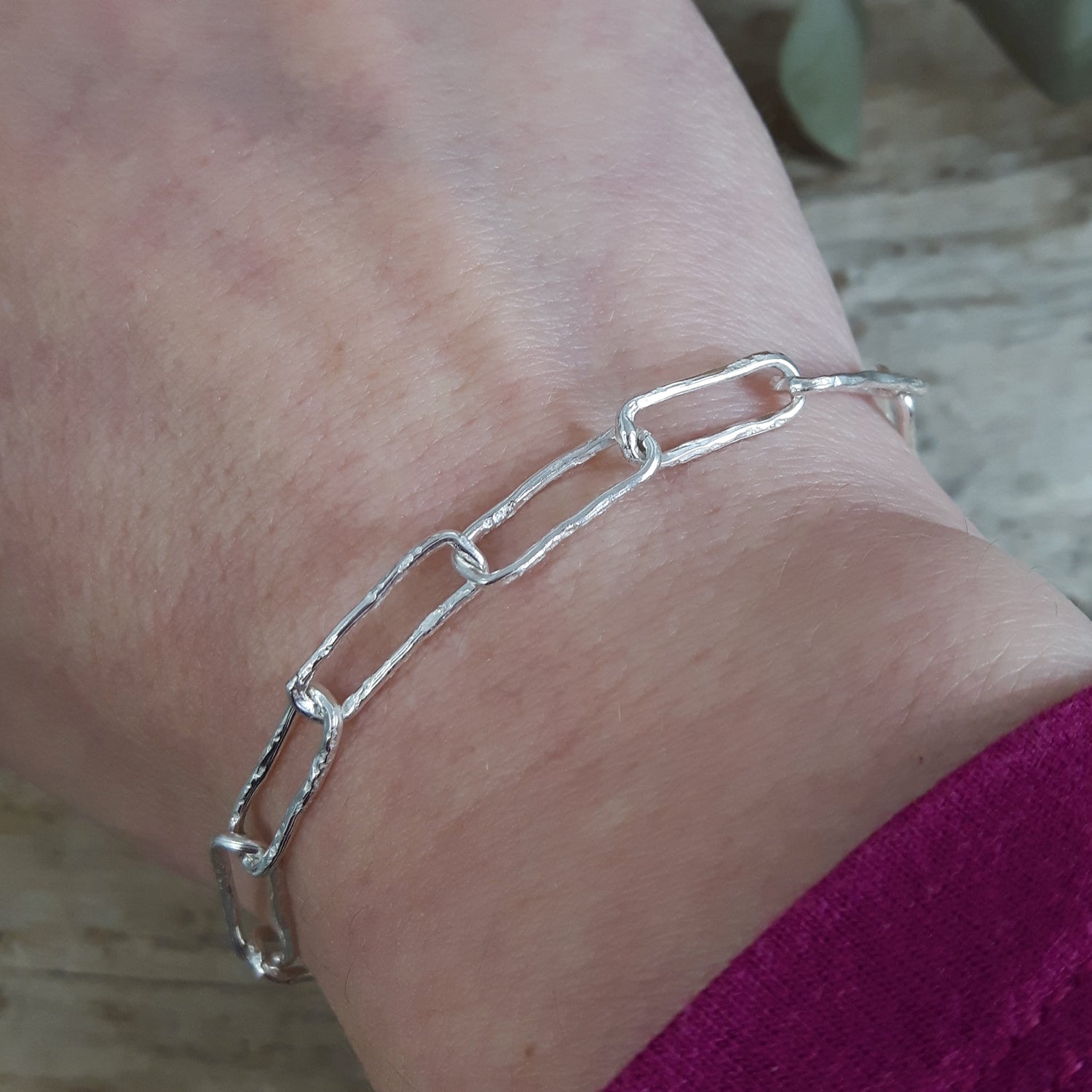 Foresta Papier Chain T-Bar Bracelet