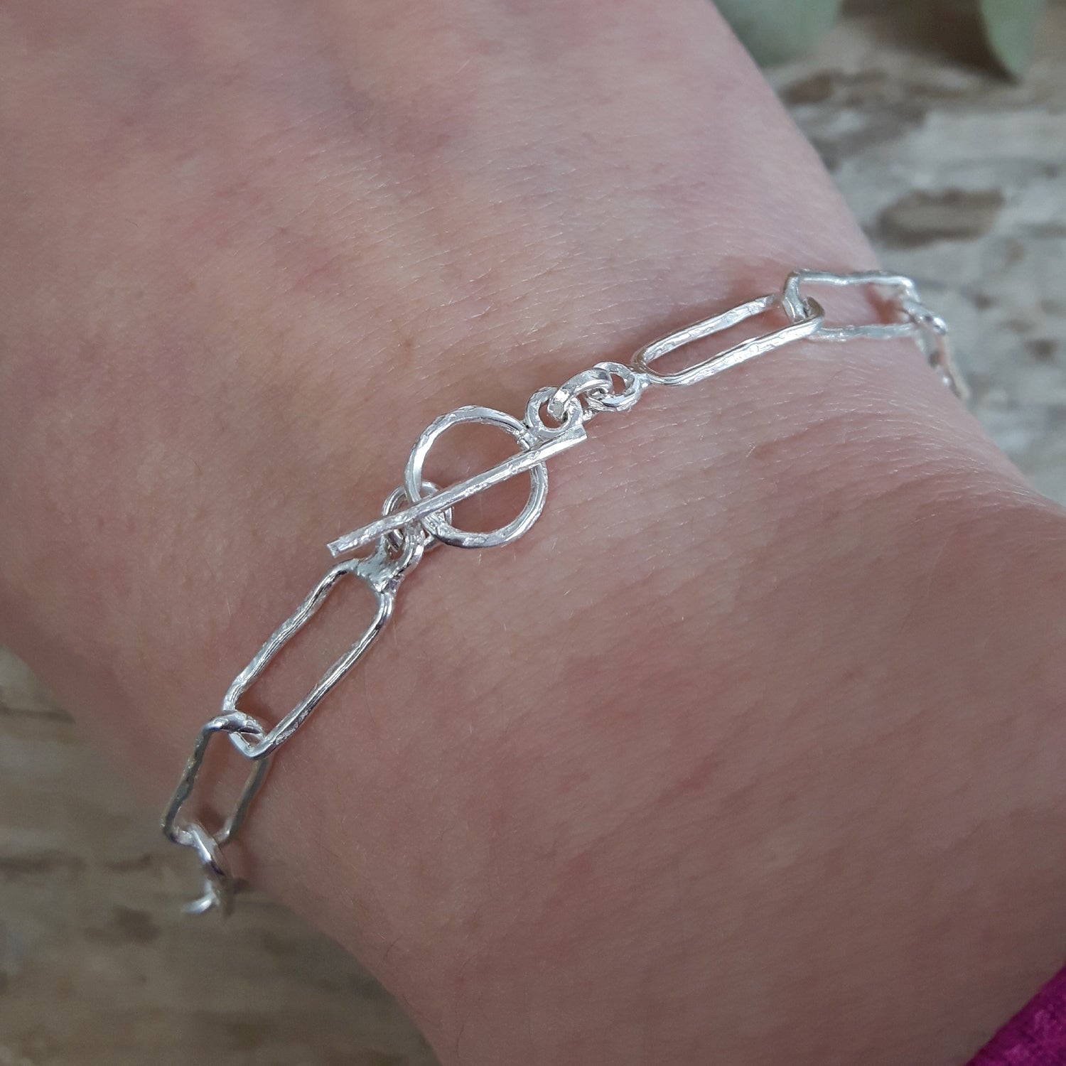 Foresta Papier Chain T-Bar Bracelet