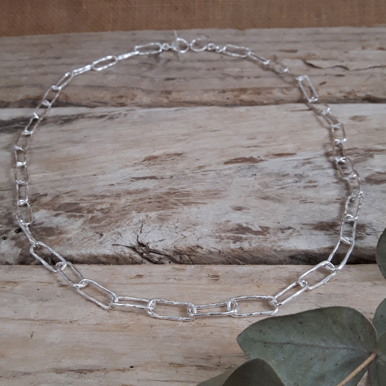 Foresta Papier Chain T-Bar Necklace