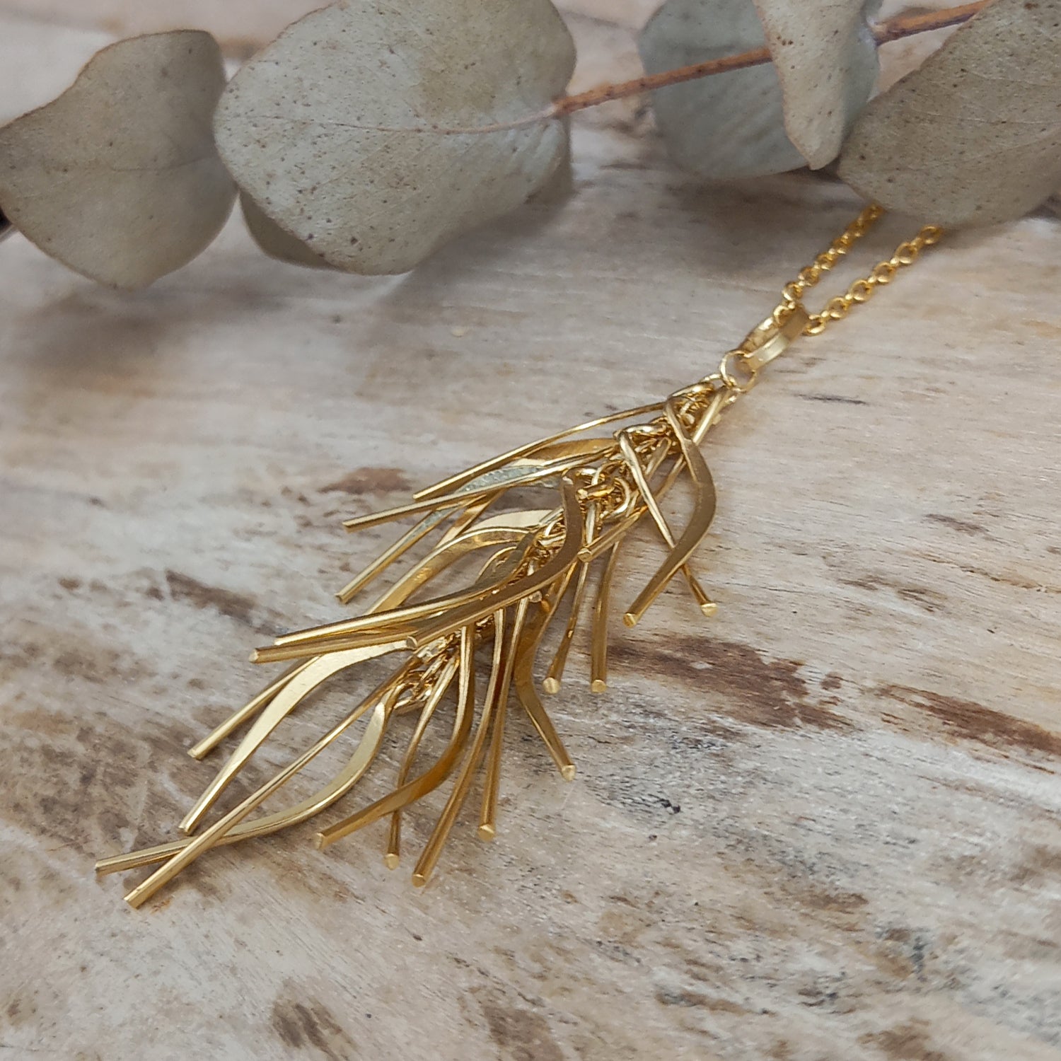 Foresta Rain Gold Drop Pendant