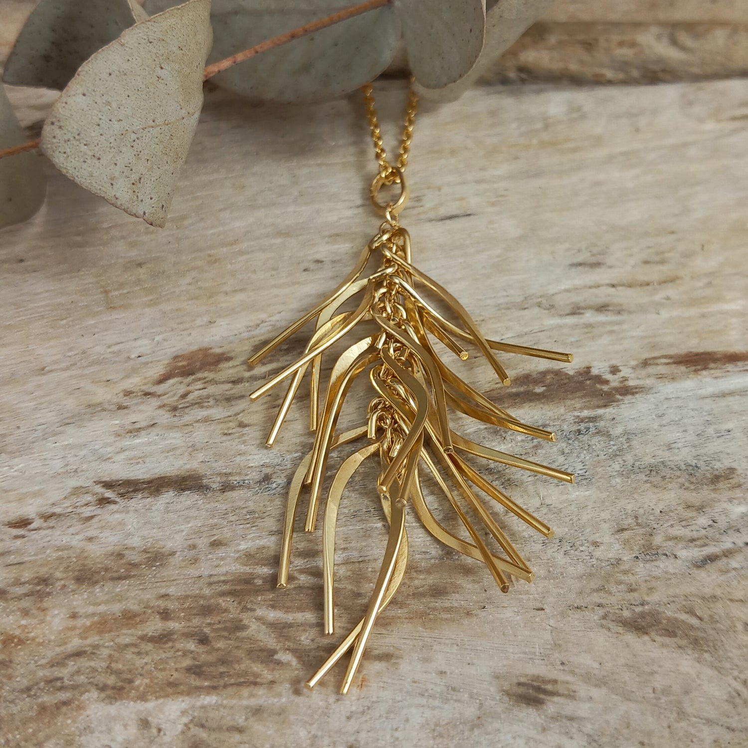 Foresta Rain Gold Drop Pendant