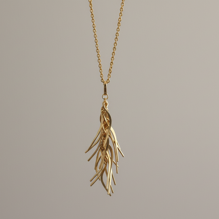 Foresta Rain Gold Drop Pendant