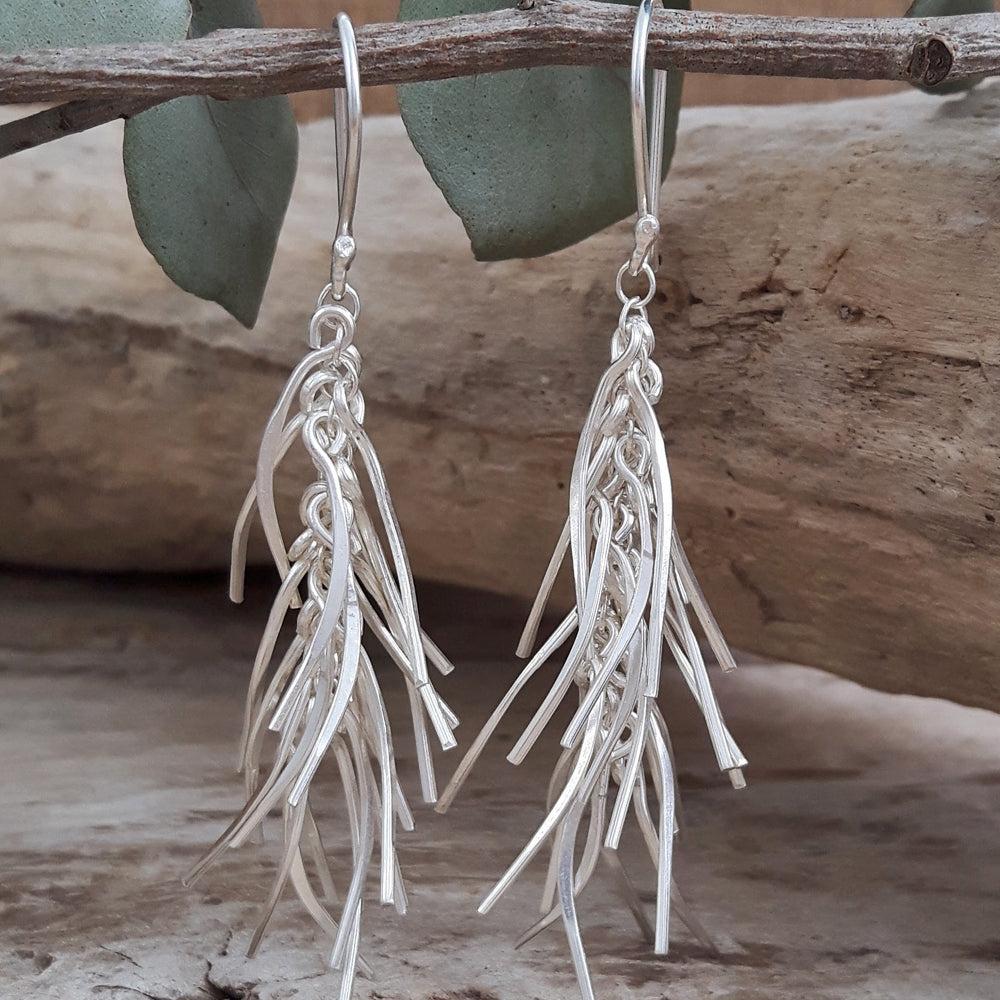 Foresta Rain Silver Drop Earrings