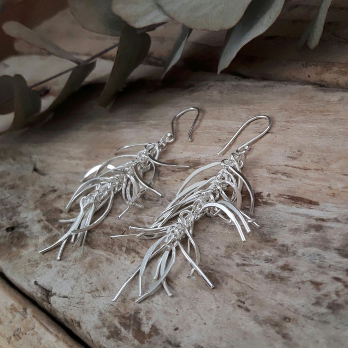 Foresta Rain Silver Drop Earrings