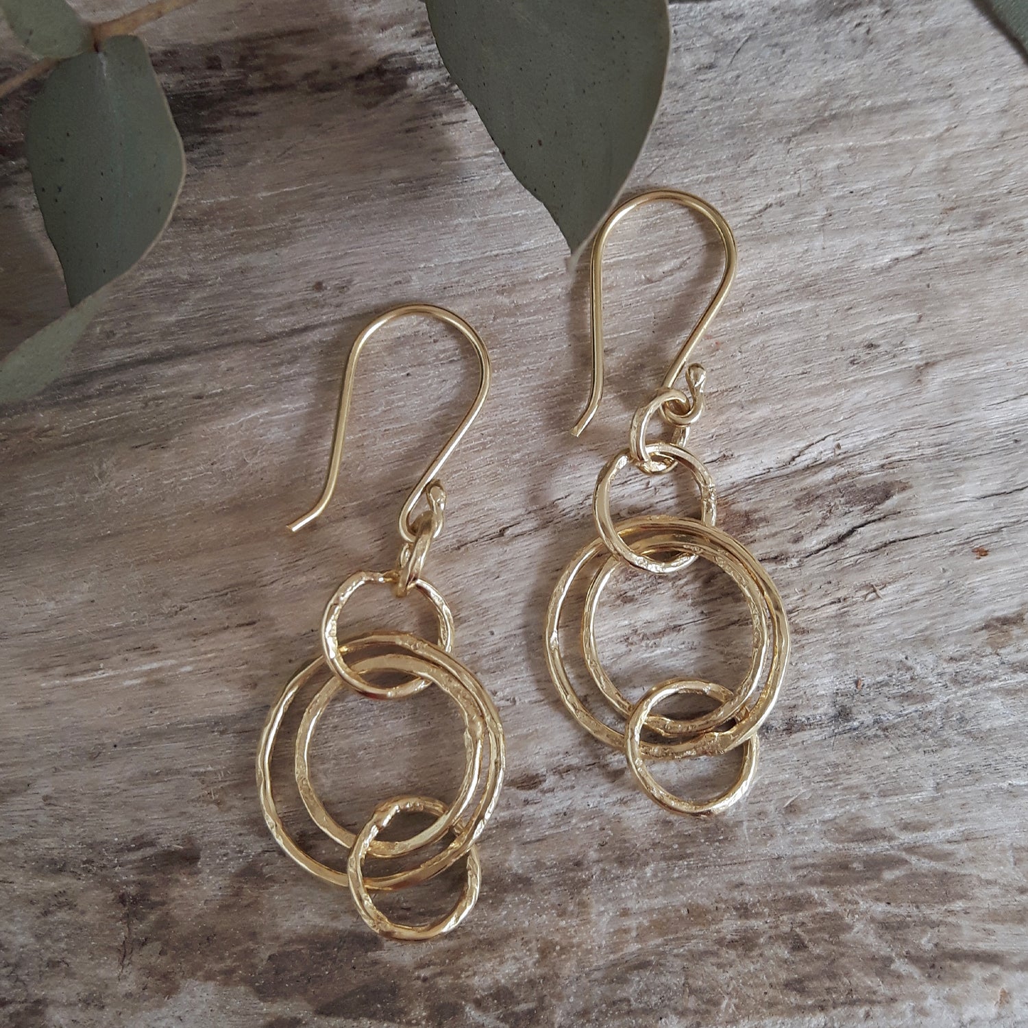 Foresta Rhonda Small Gold Drop Earrings