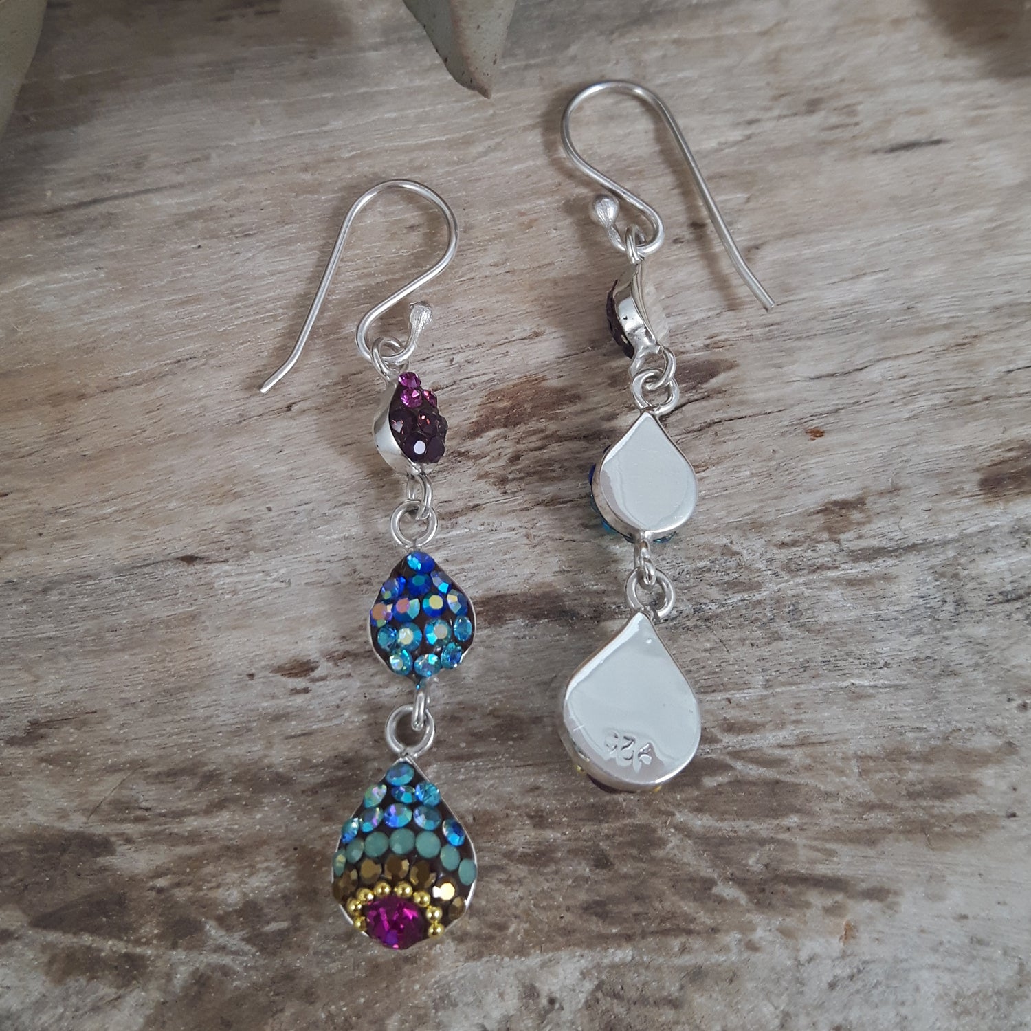 SAMPLE Gala Rainbow Drop Earrings A