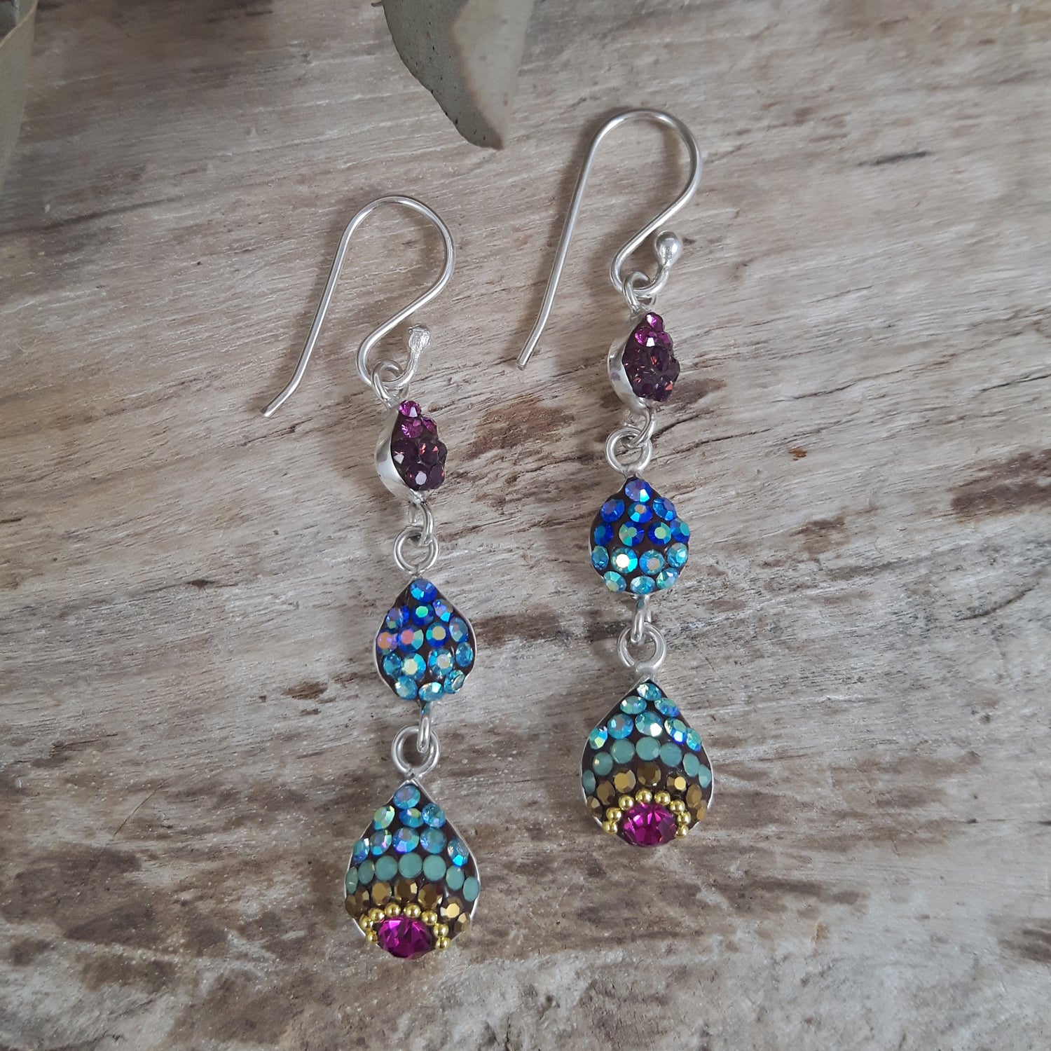 SAMPLE Gala Rainbow Drop Earrings A