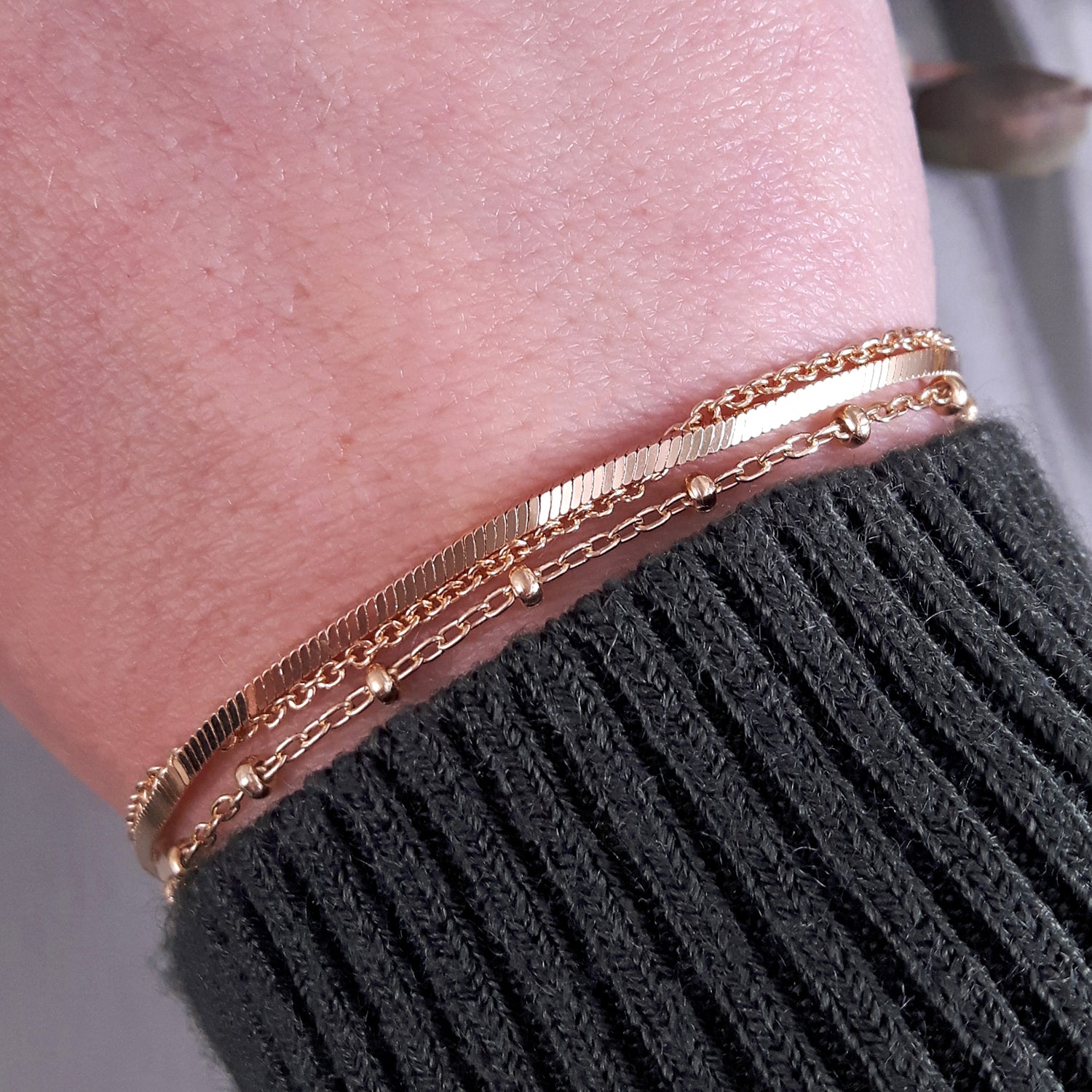 Lotty Gold Plated Chain Bracelet 17.5cm