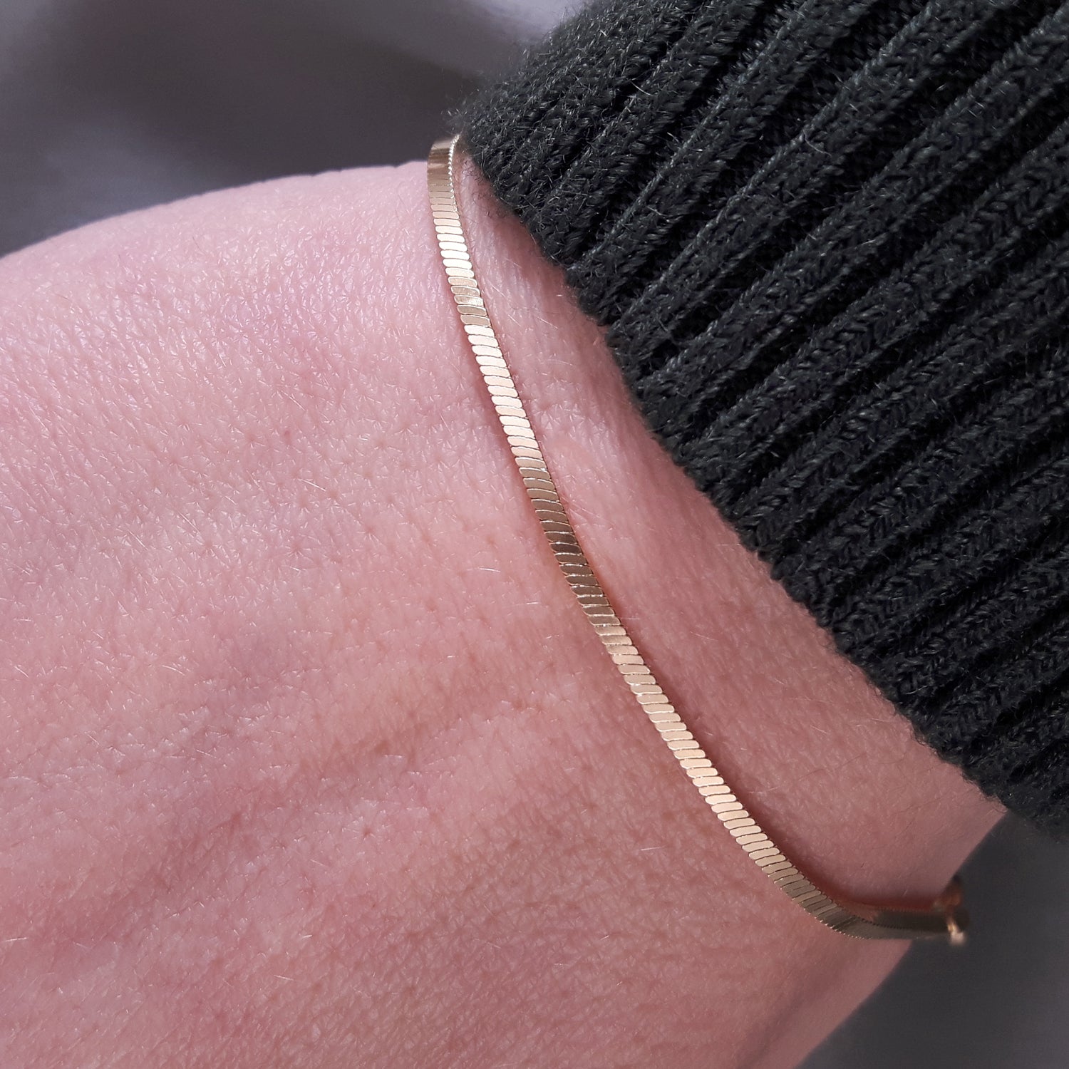 Quadra Gold Chain 200 18cm Bracelet