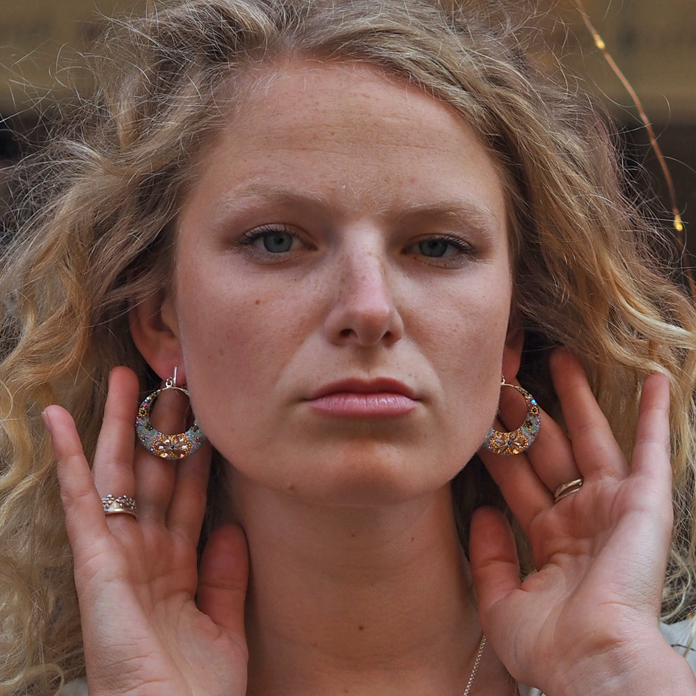 Allegra Antique Boho Hoop Earrings