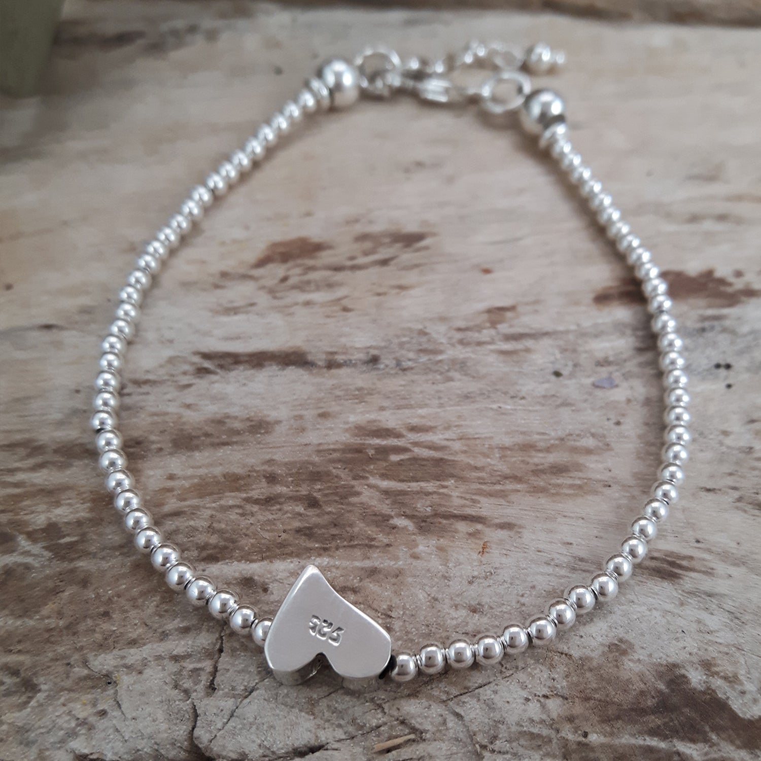 Infinity Heart Silver Bracelet