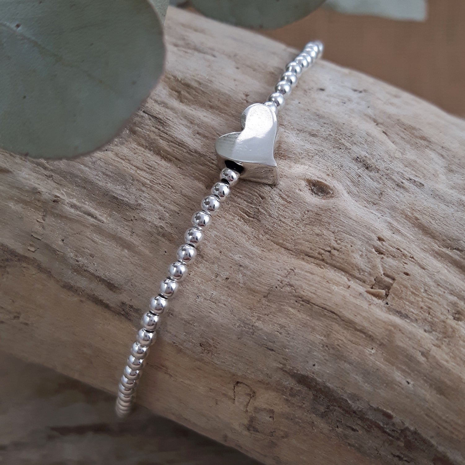 Infinity Heart Silver Bracelet