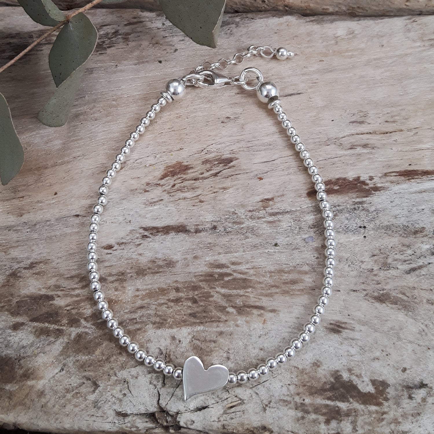 Infinity Heart Silver Bracelet