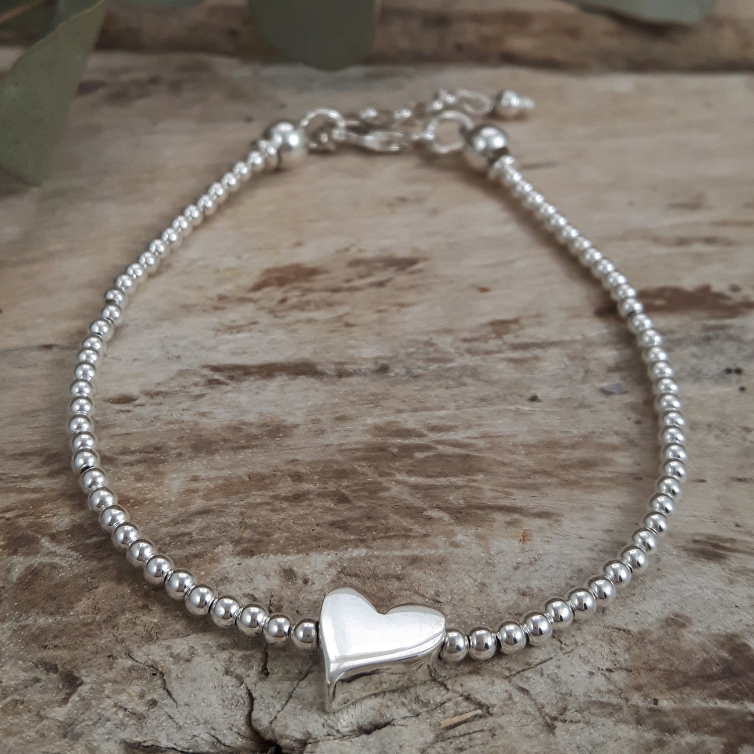 Infinity Heart Silver Bracelet